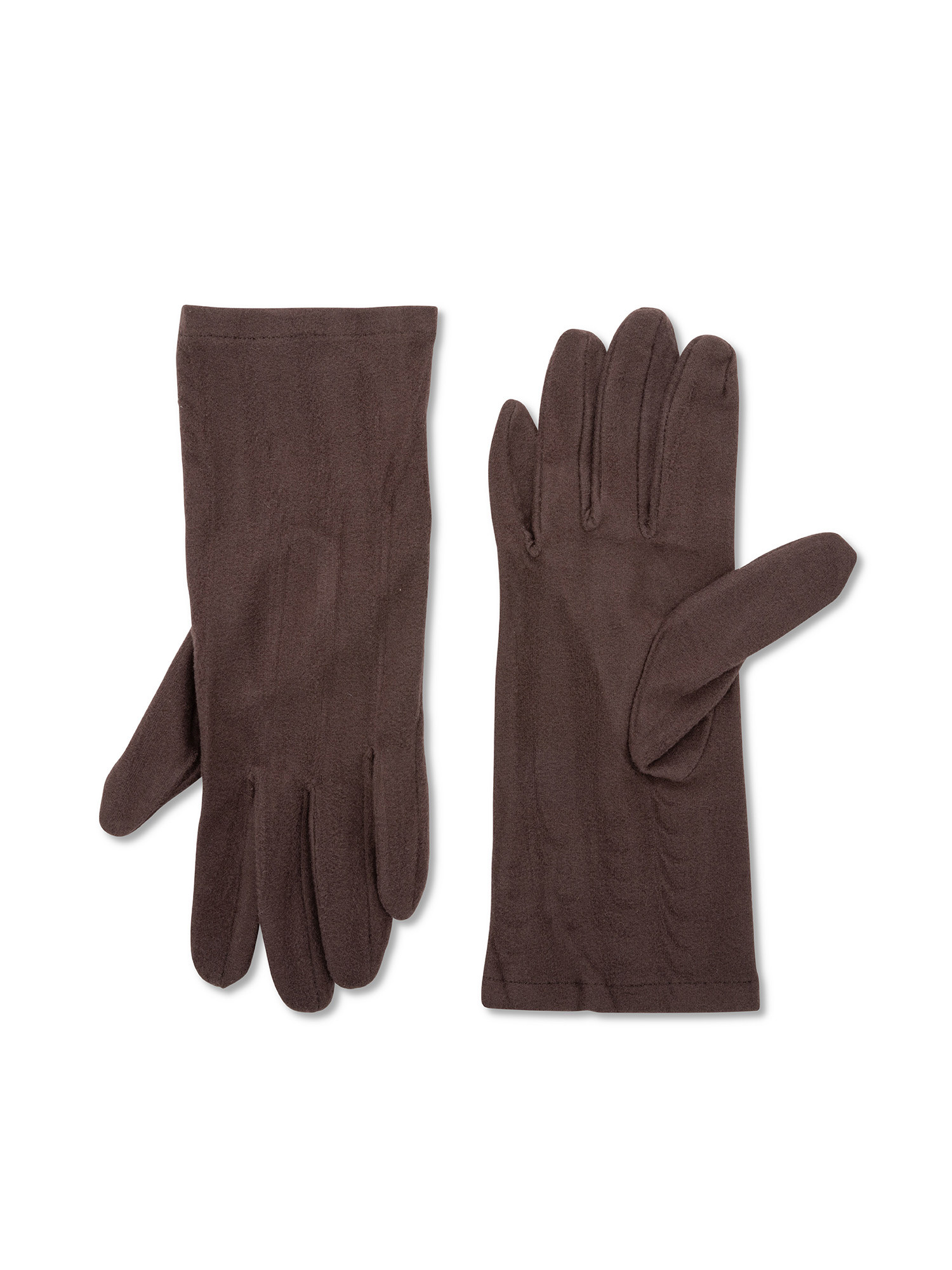 Koan - Solid color microfiber gloves, Dark Grey, large image number 0