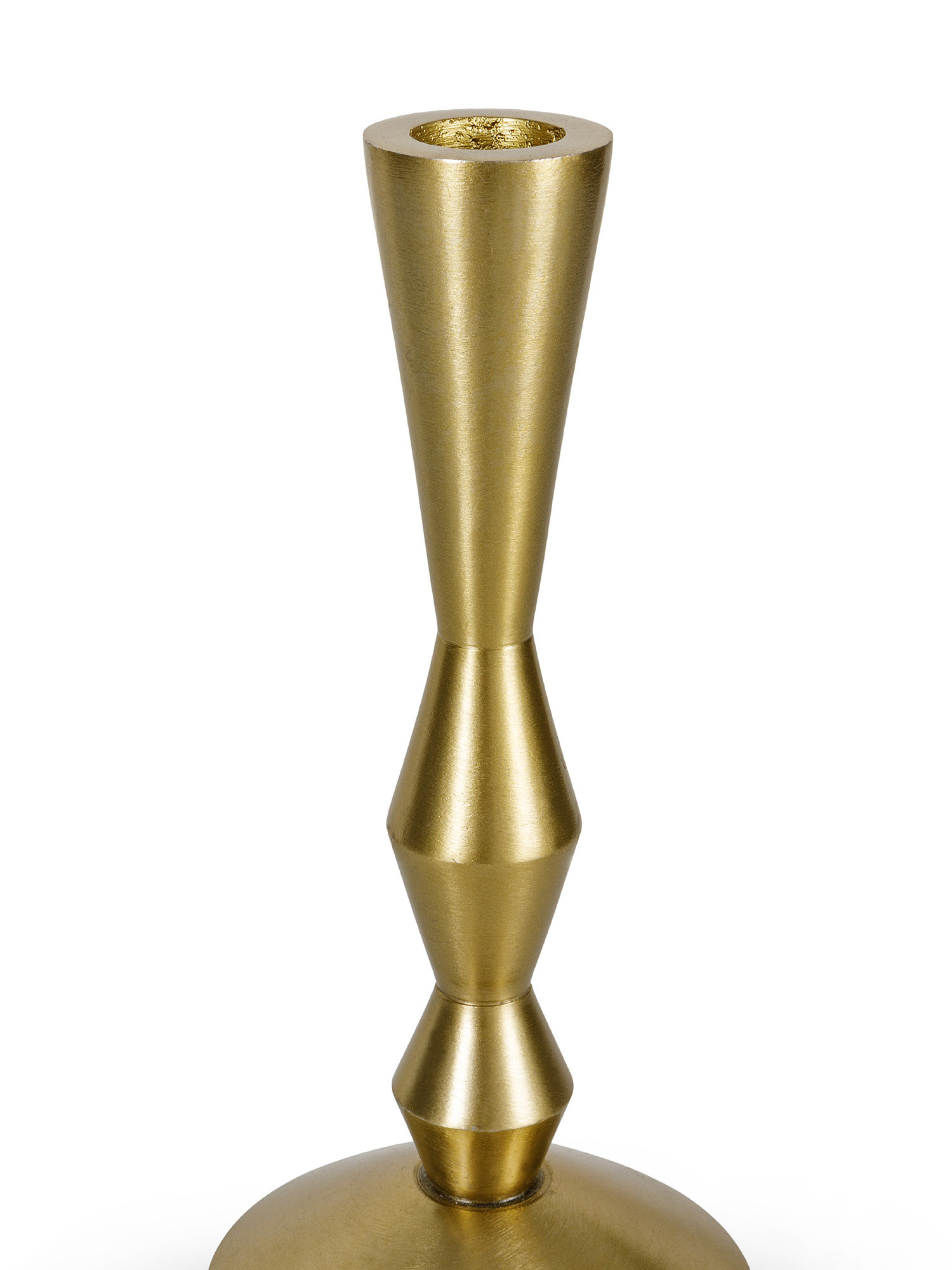 Metal candlestick, Gold, large image number 1