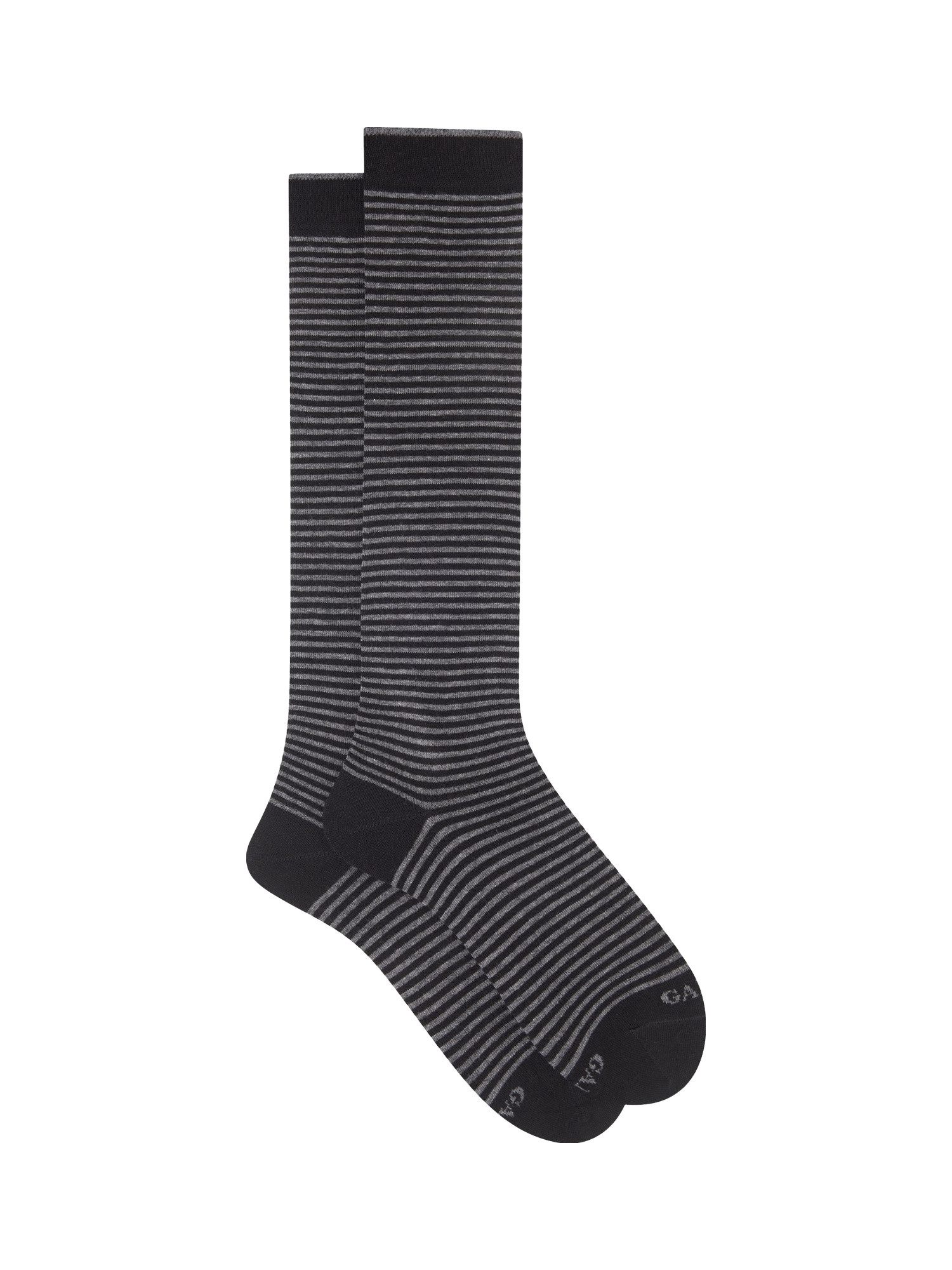 Long striped sock, Blue, large image number 0