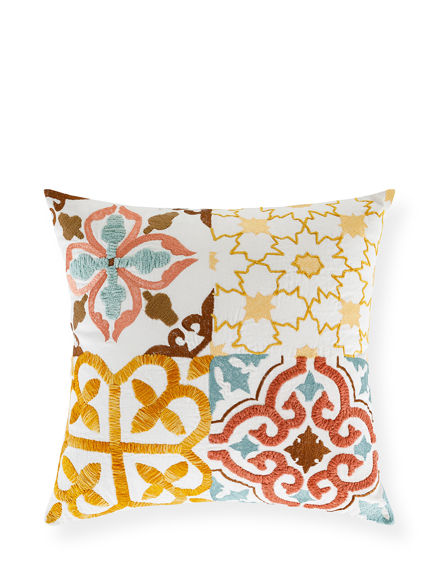 Amalfi embroidery cushion 45x45cm, Multicolor, large image number 0