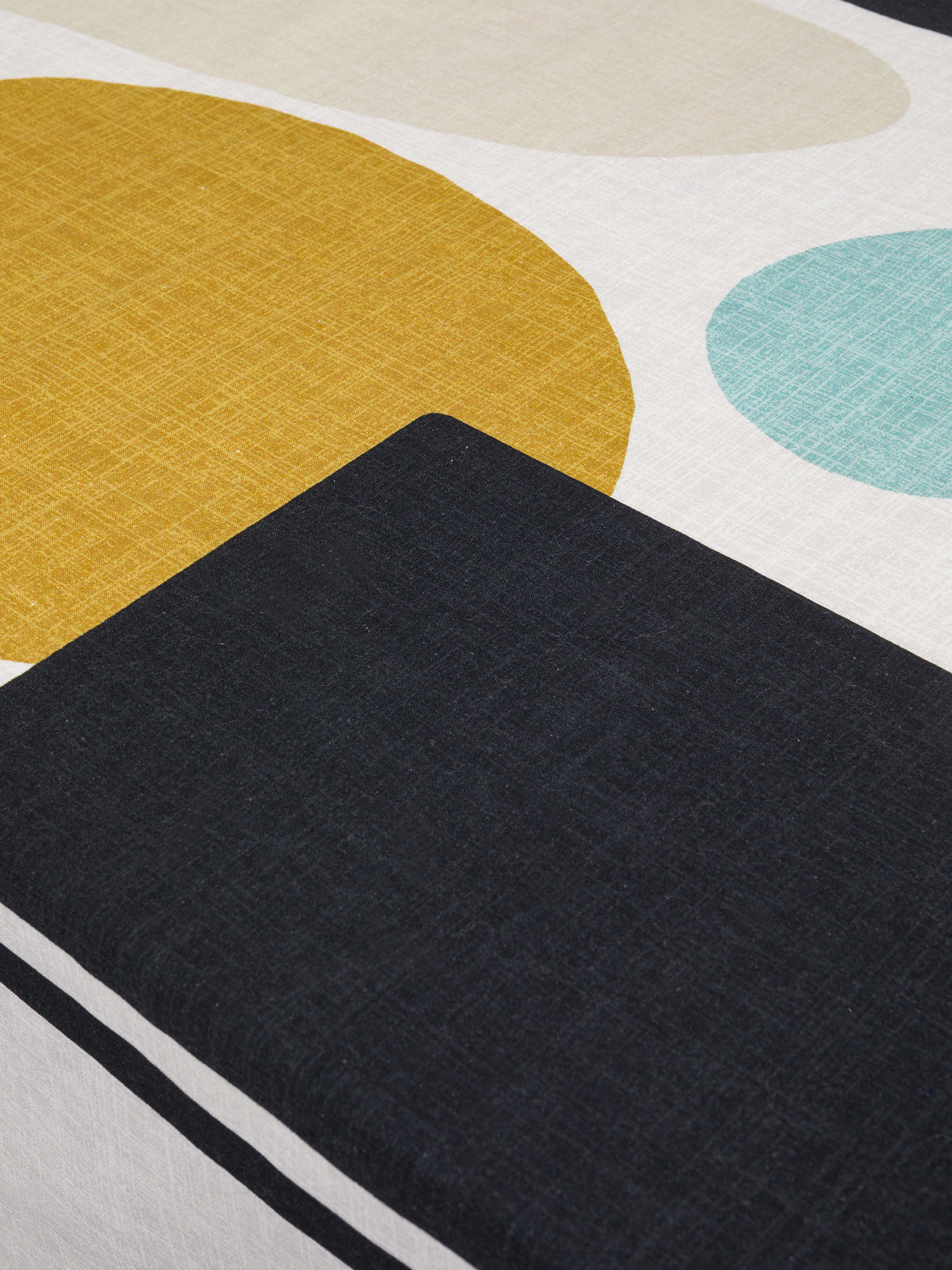 Tovaglia misto lino stampa geometrica, Multicolor, large image number 1