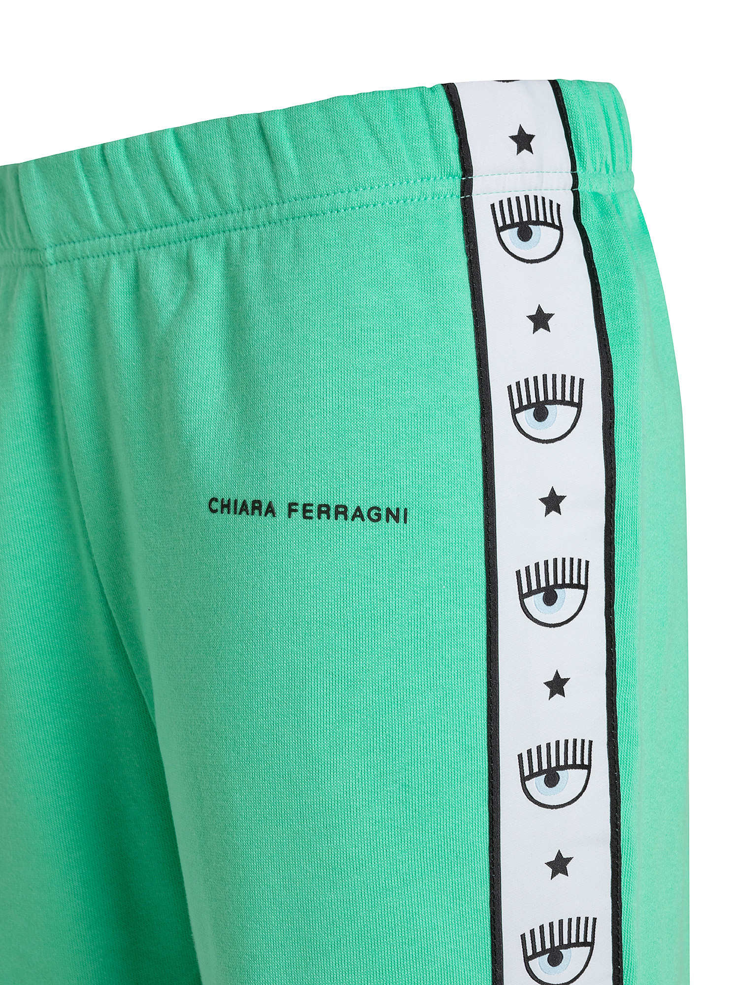 Pantaloni logo Tape, Verde acqua, large image number 2