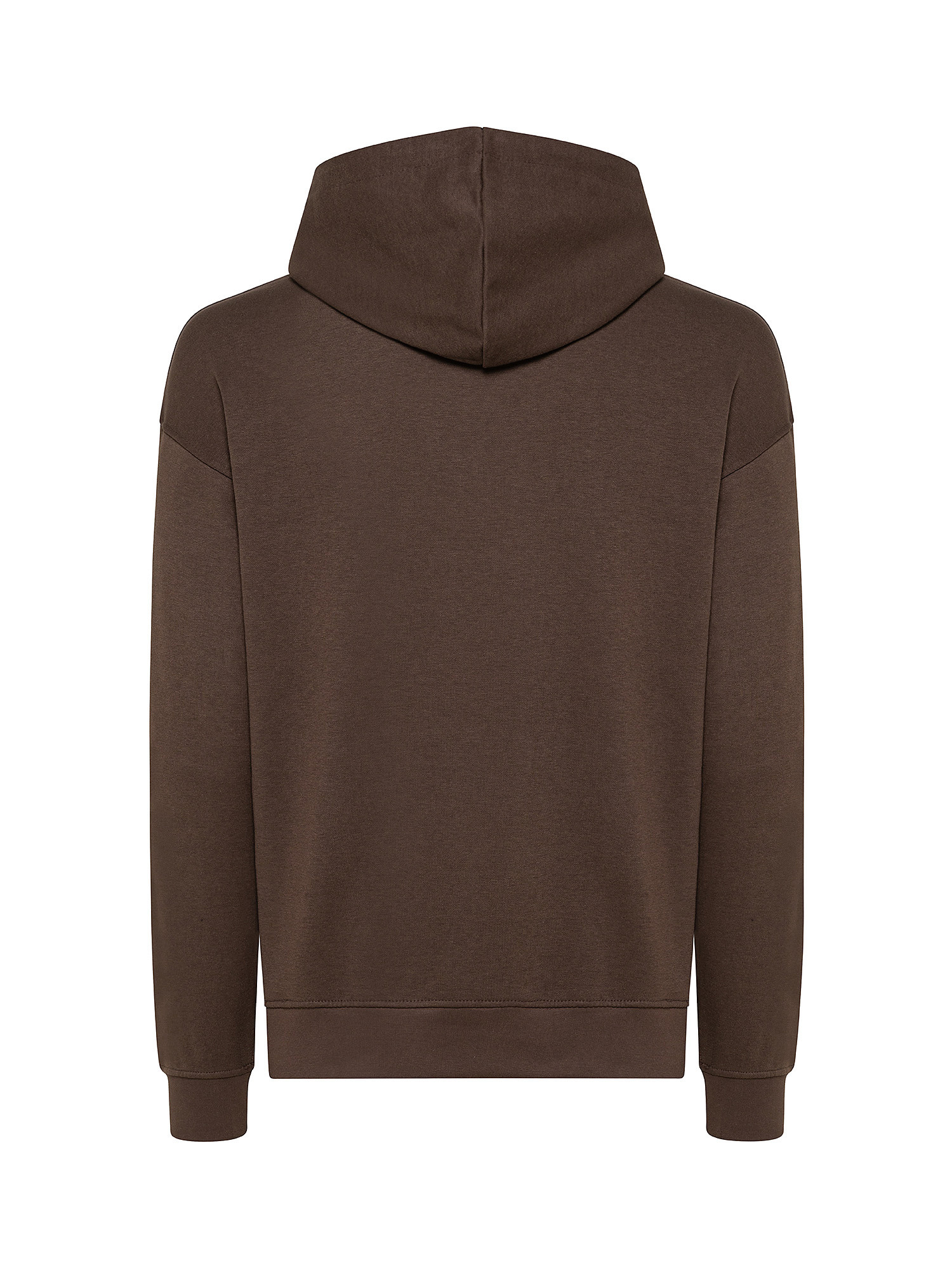 Sweatshirt with hood and long sleeves, Brown, large image number 1