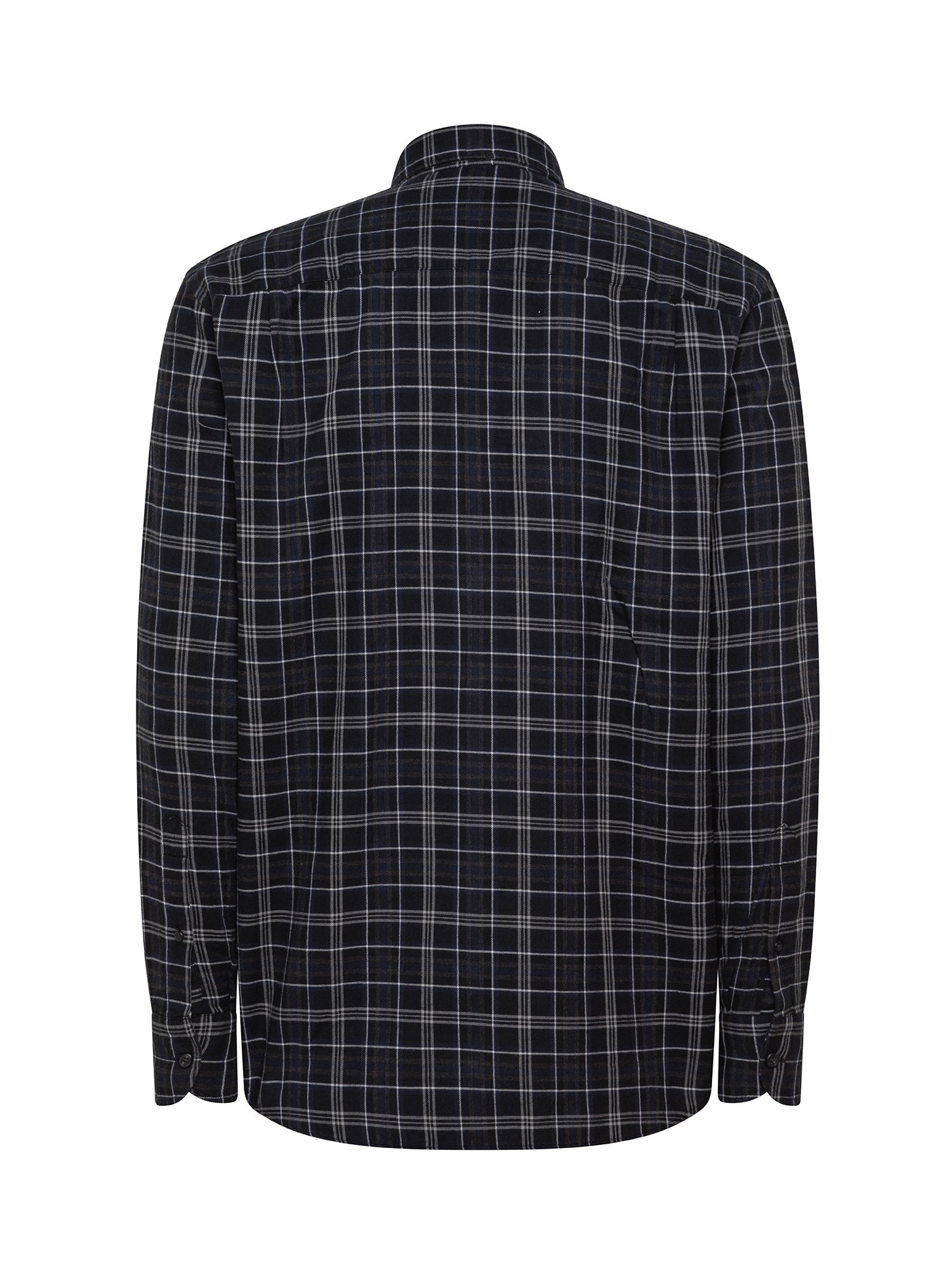 Regular fit shirt in soft organic cotton flannel, Blue, large image number 1
