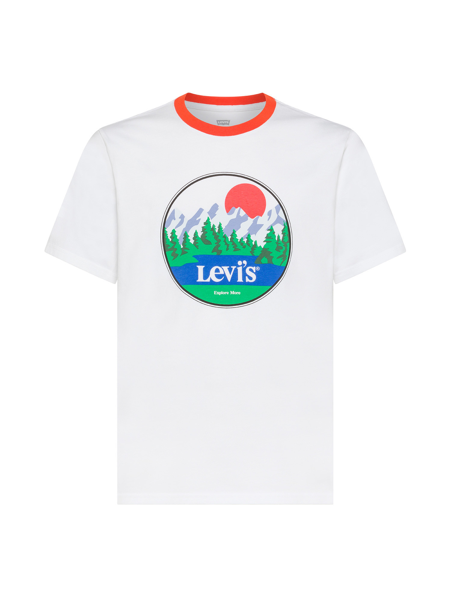 Levi's - T-shirt con stampa, Bianco, large image number 0