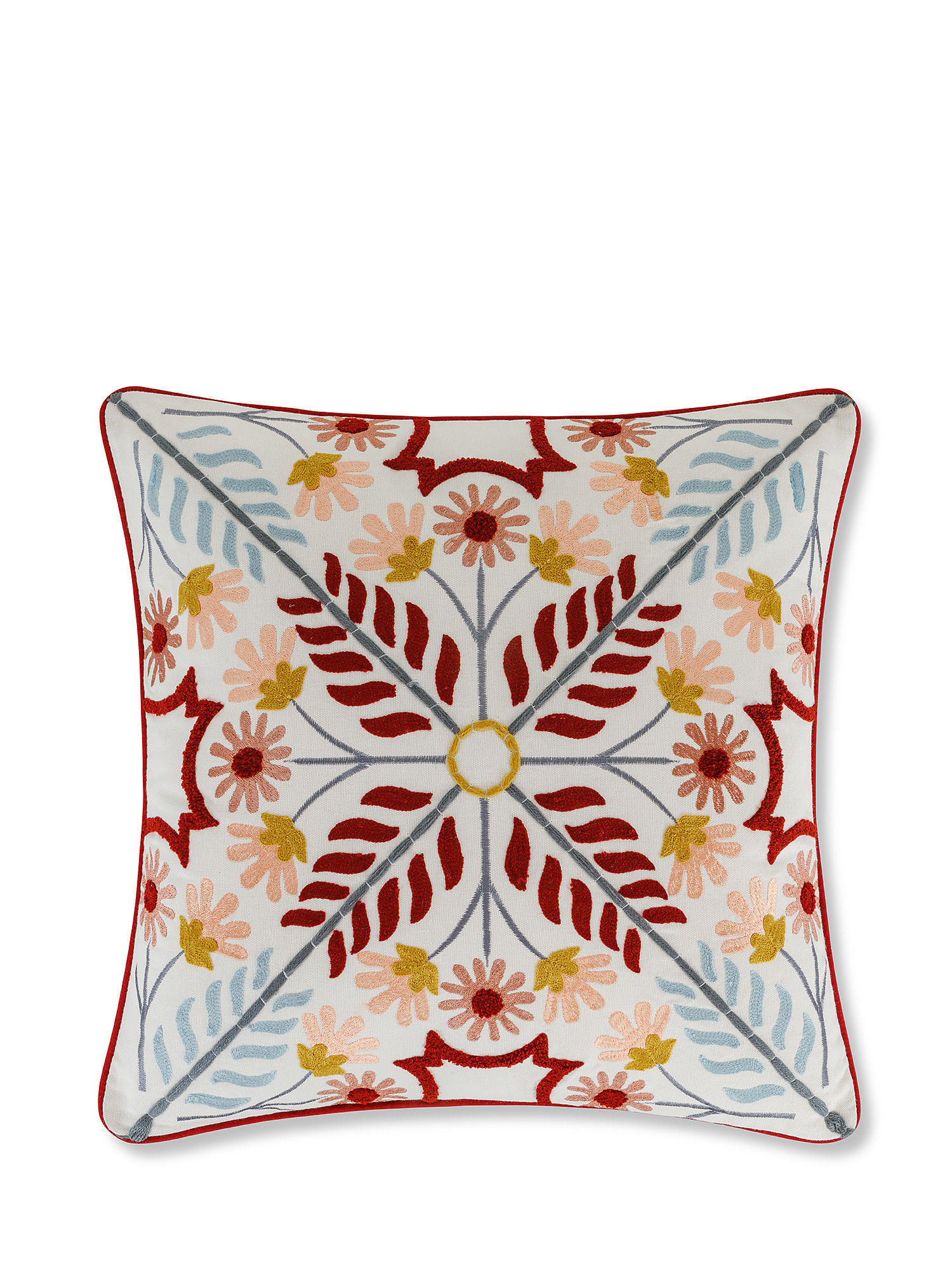 Ornamental embroidery cushion 45x45cm, Multicolor, large image number 0