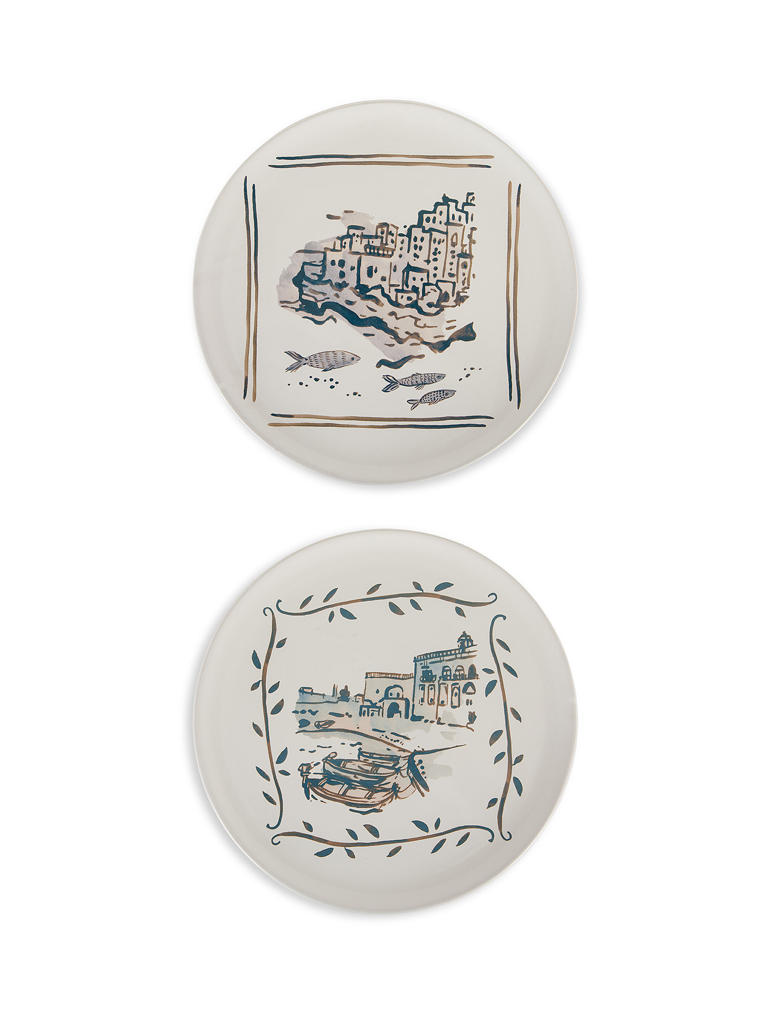 Ceramic serving plate by Ceramiche Pugliesi Fratelli Colì, White, large image number 0