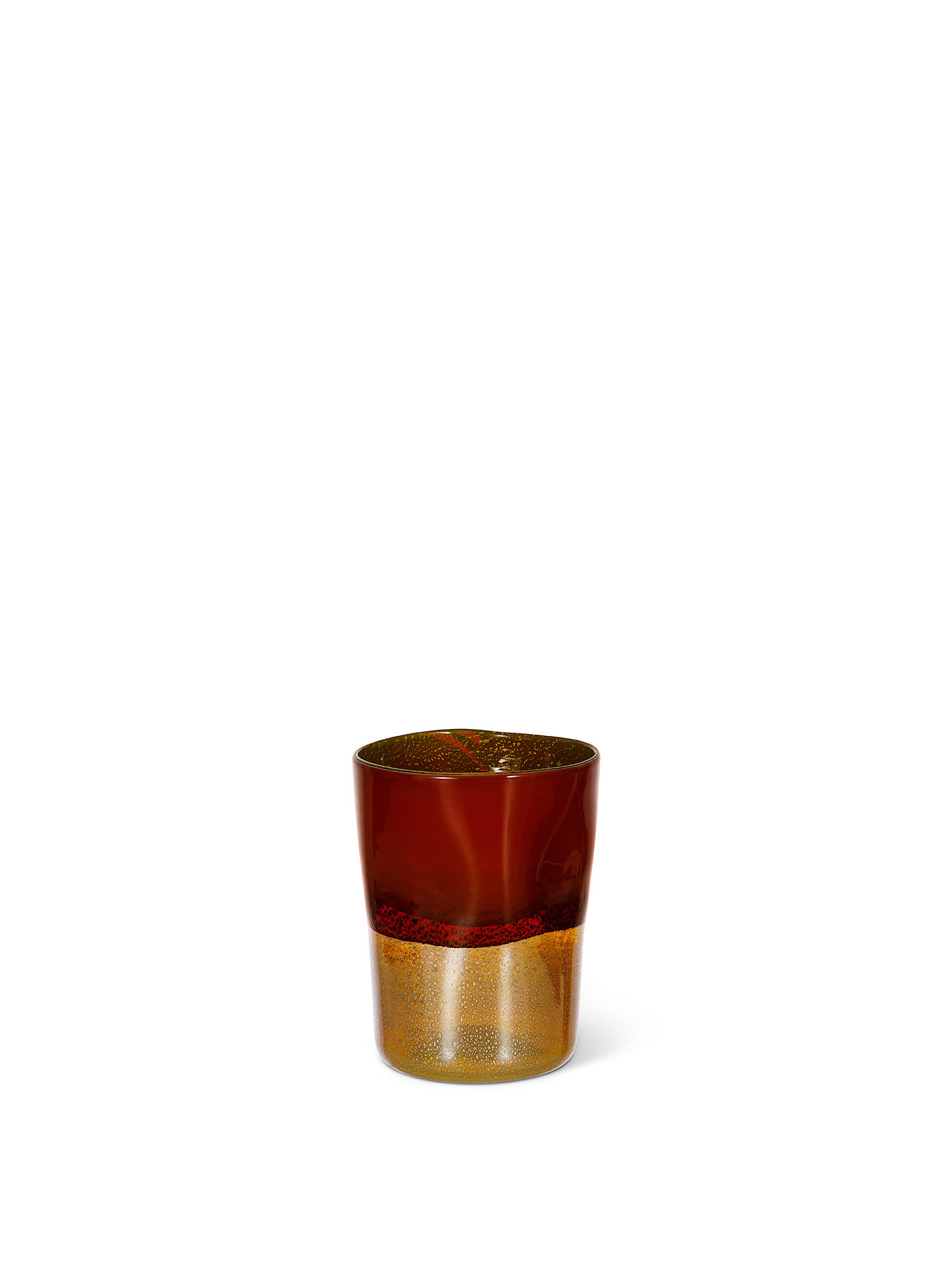 Handmade Murano glass tumbler, Red, large image number 0