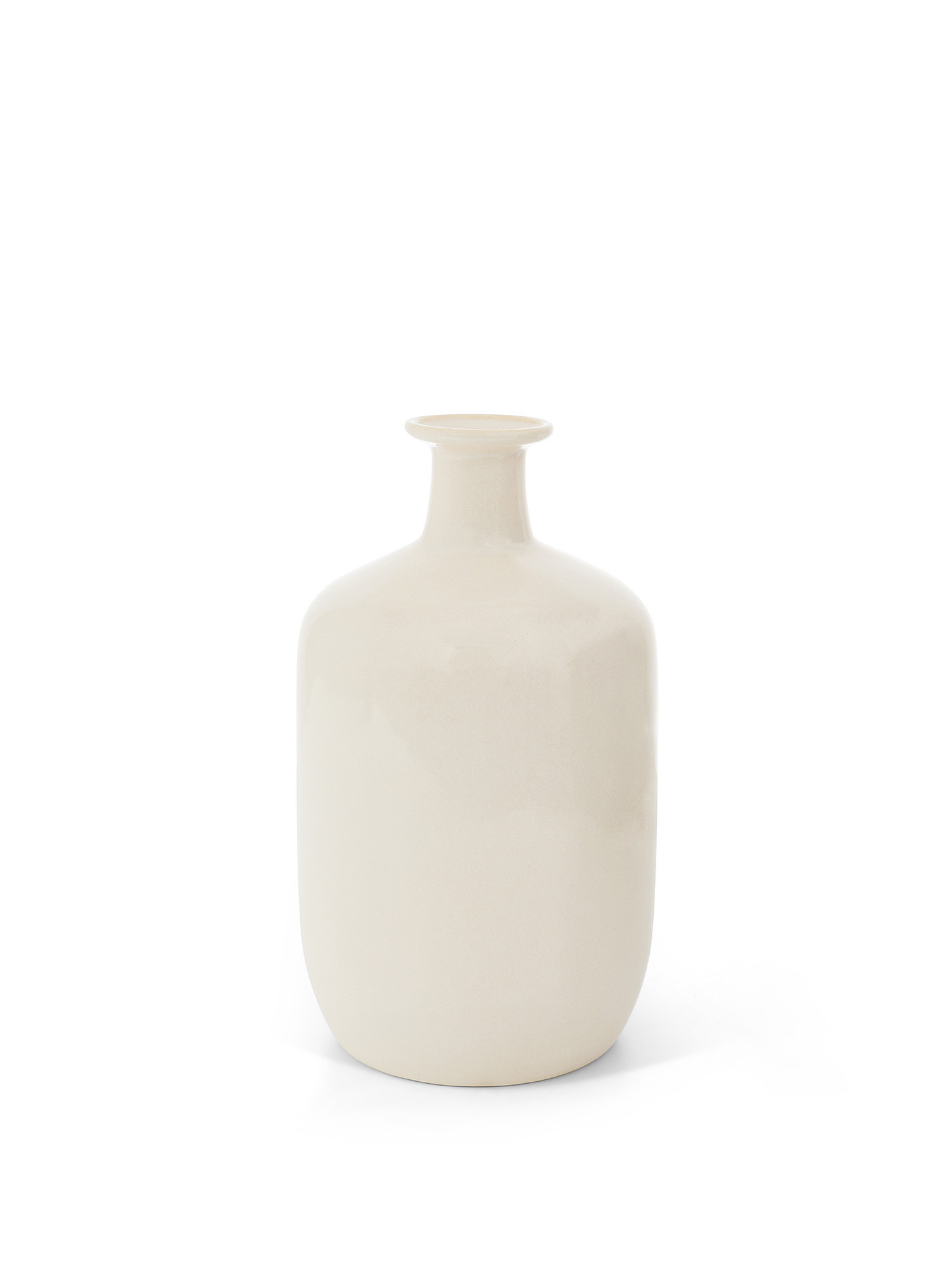 Bottiglia decorativa prodotta artigianalmente, Bianco panna, large image number 0