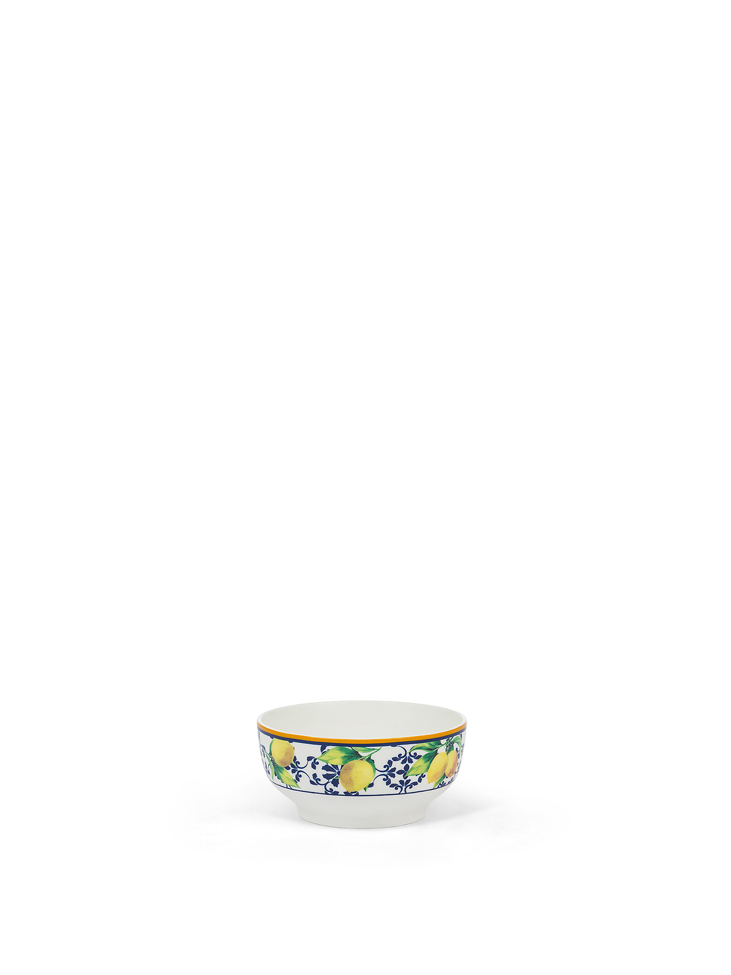 New bone china bowl with lemon motif, White, large image number 0