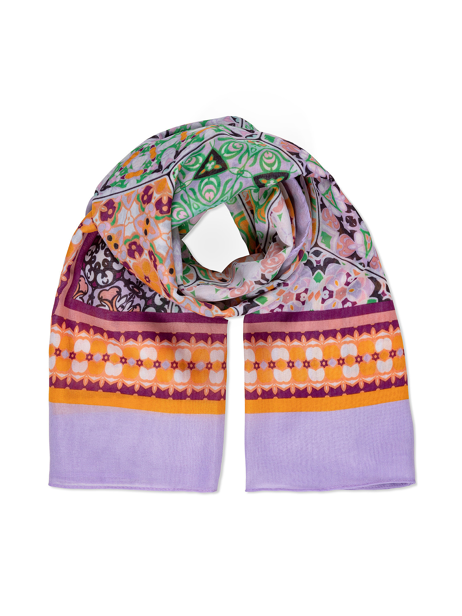 Koan - Scarf with print, Purple Lilac, large image number 0