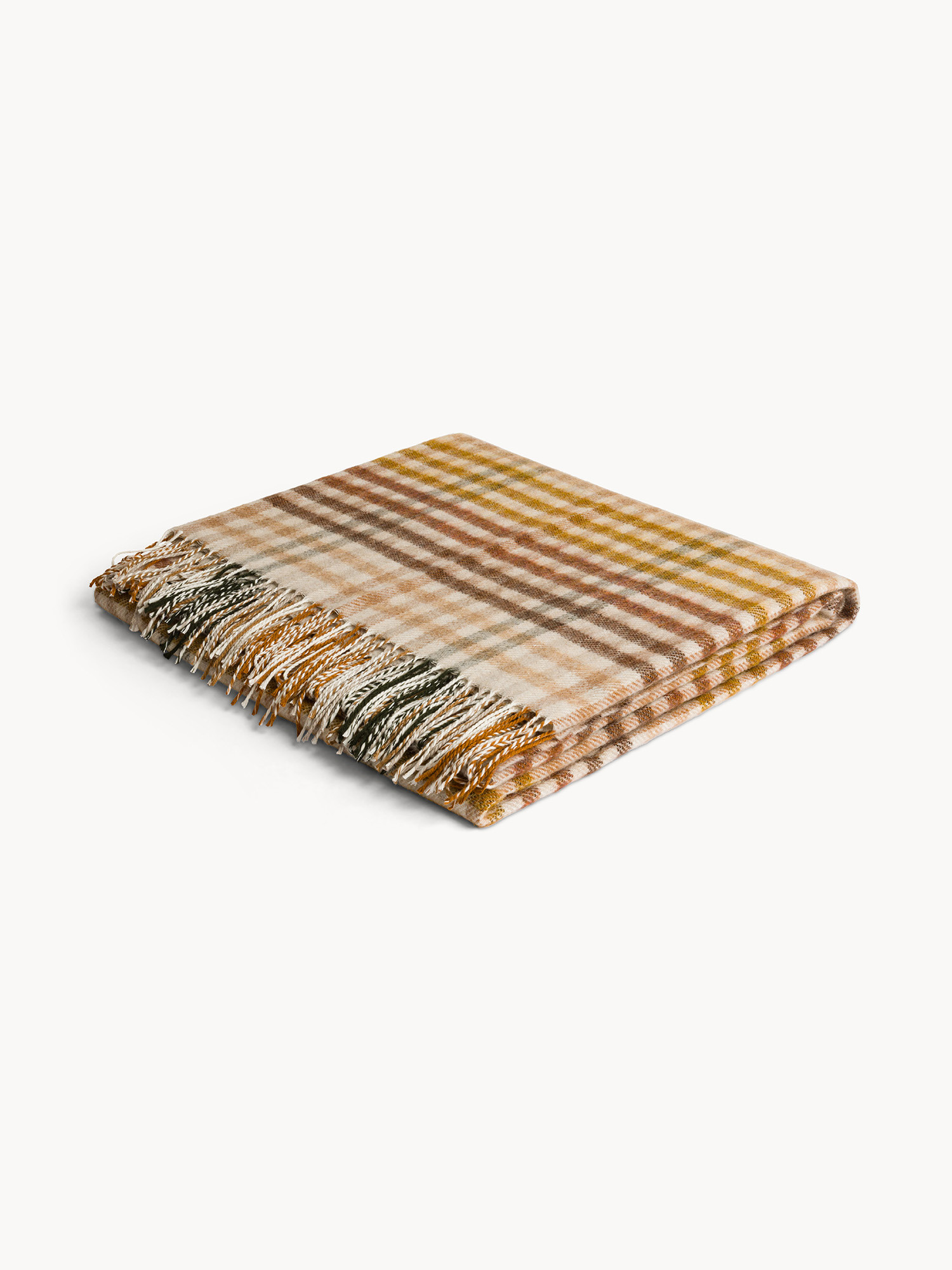 Plaid morbido made in Italy, Marrone chiaro, large image number 0