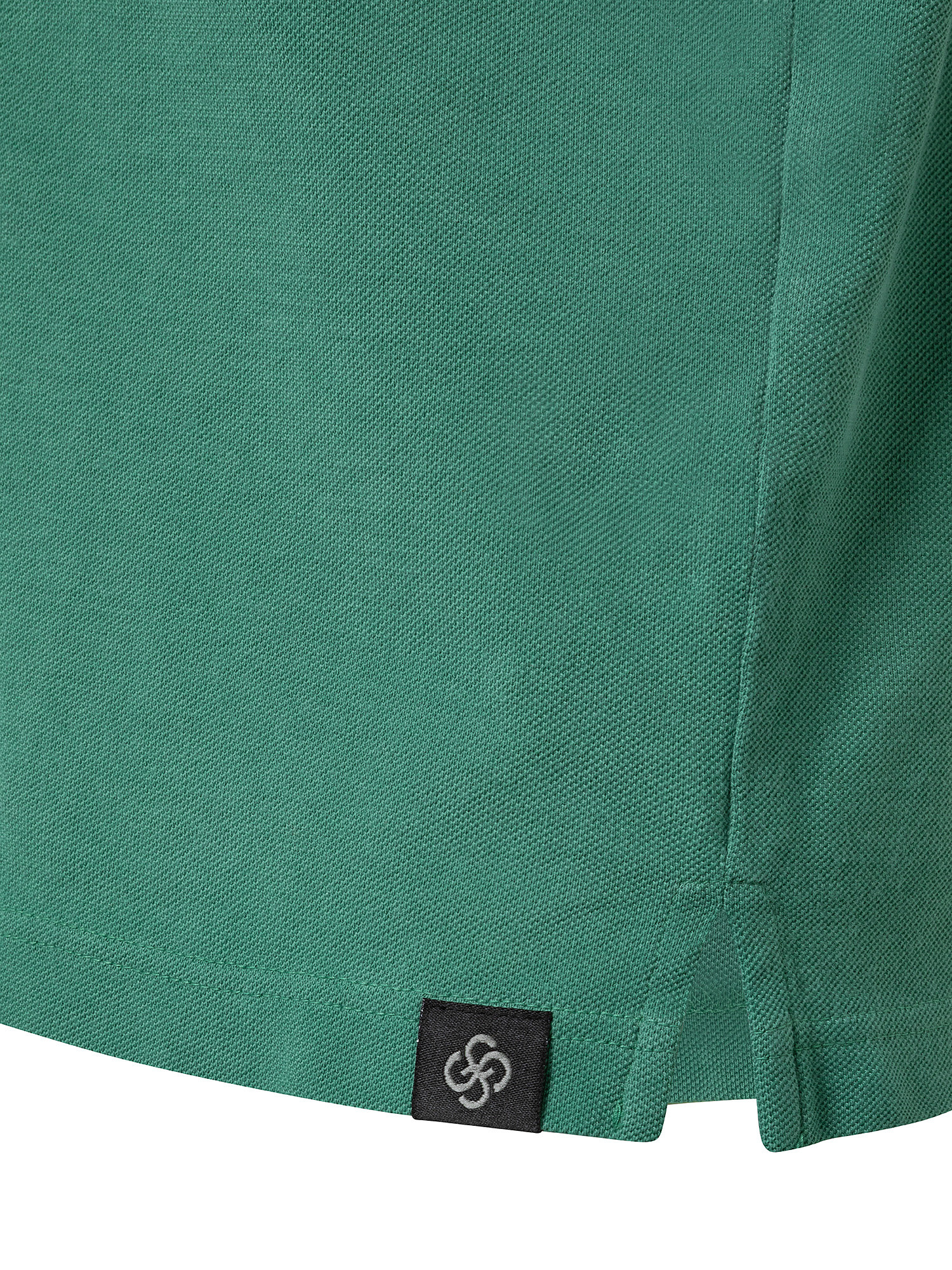 Vintage effect short sleeve polo shirt, Light Green, large image number 2