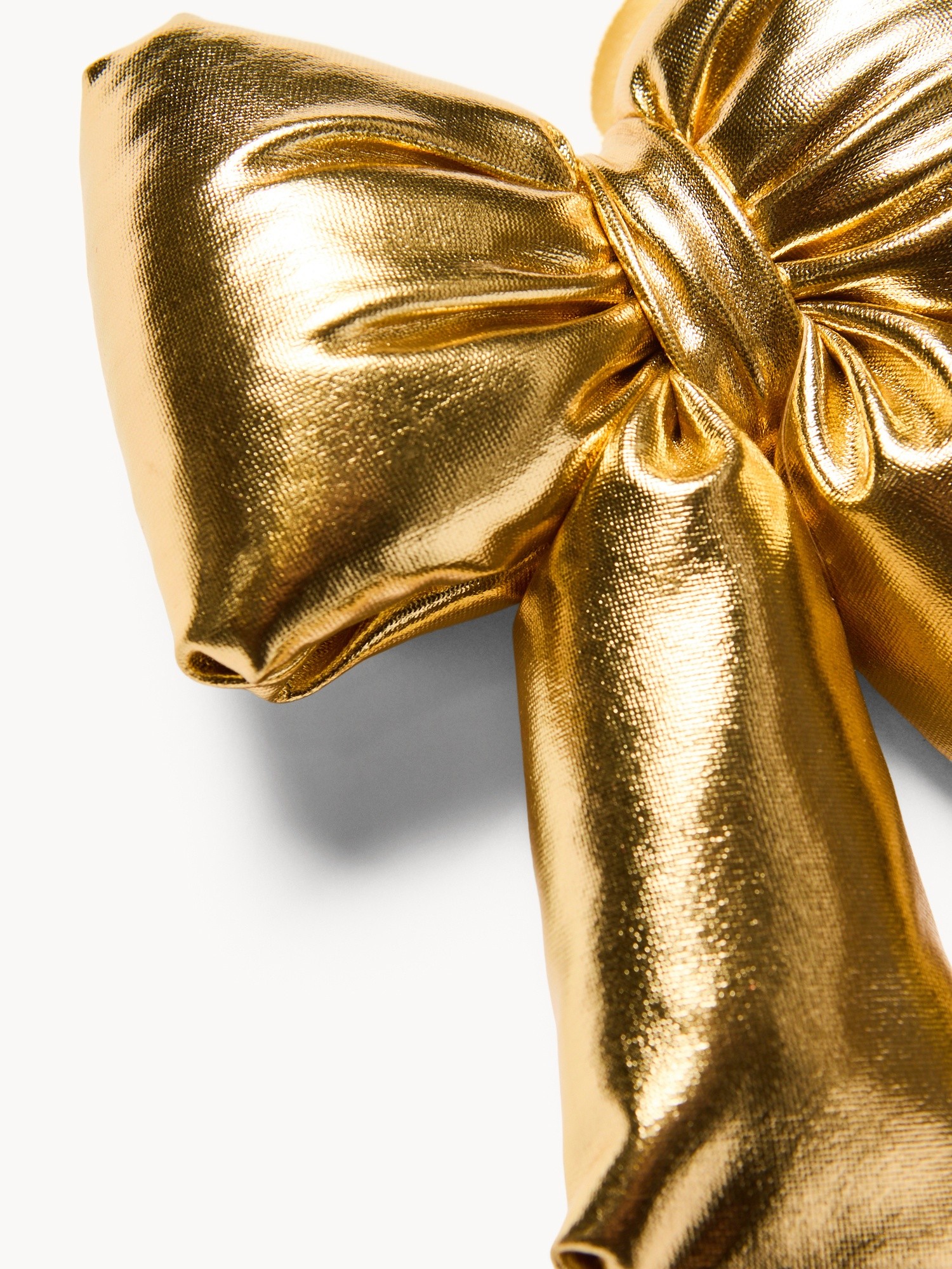 Decorazione a fiocco imbuttito, Oro, large image number 1