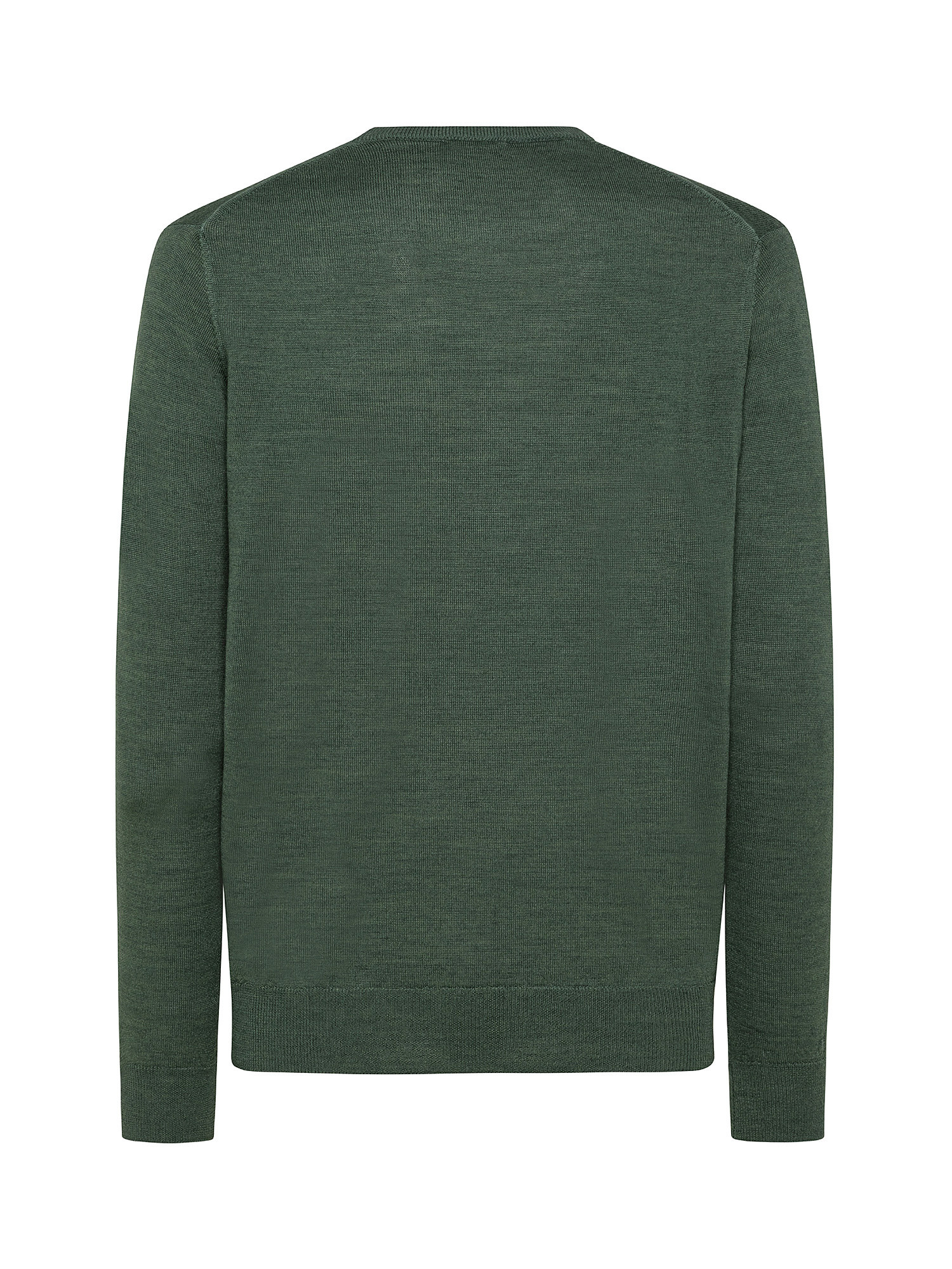 Merino Blend crewneck sweater - Machine washable, Green, large image number 1