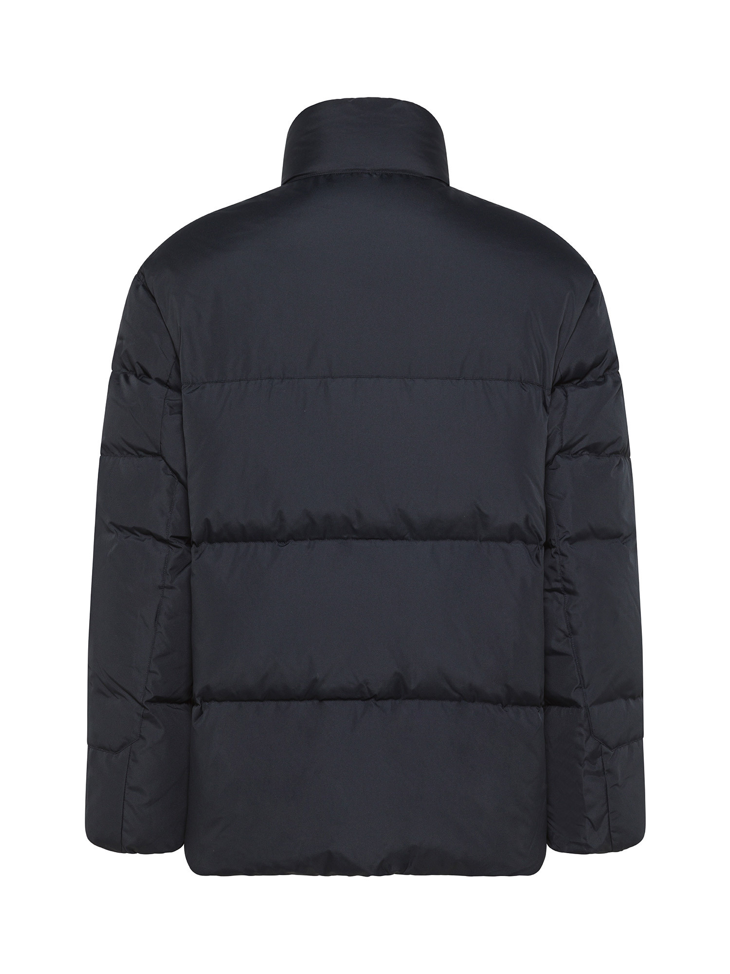 Armani Exchange - High neck down jacket with logo, Dark Blue, large image number 1