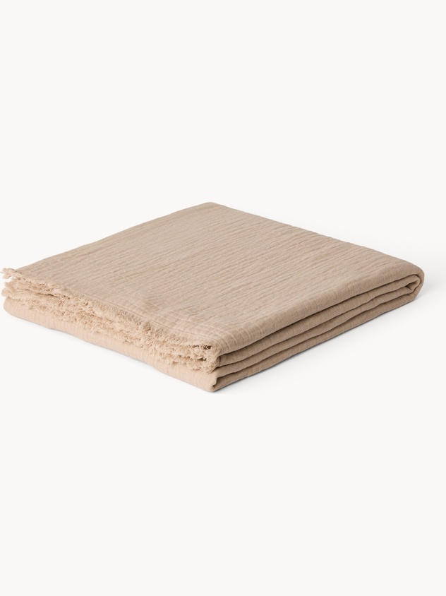 Plaid in garza di cotone lavato