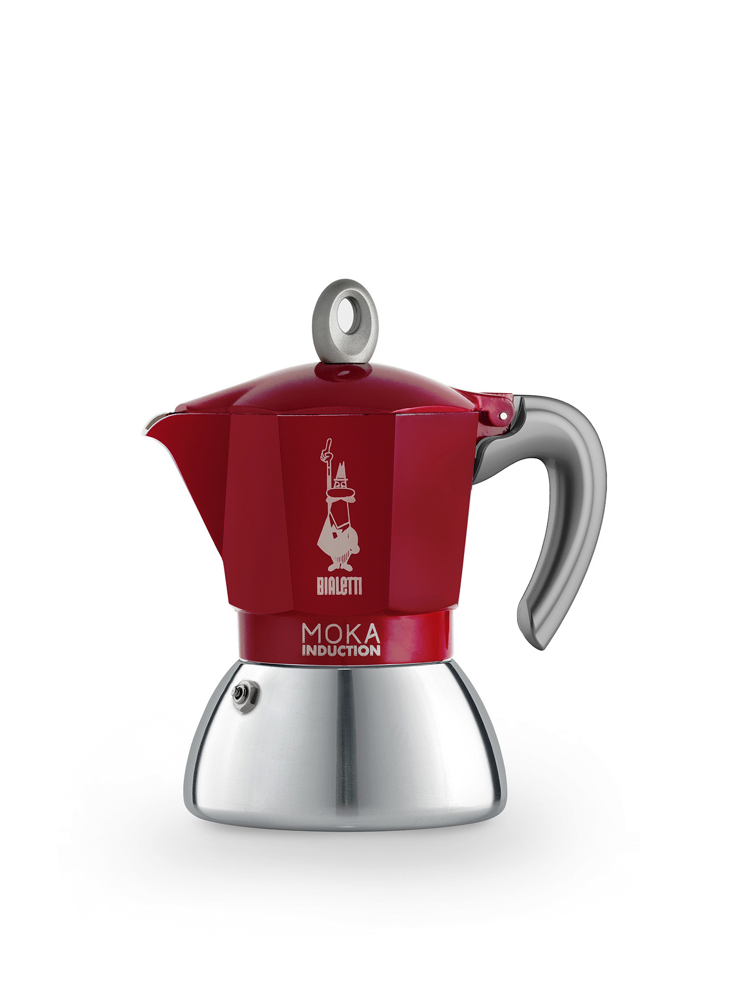 Bialetti - Moka Induction 4 tazze, Rosso, large image number 0