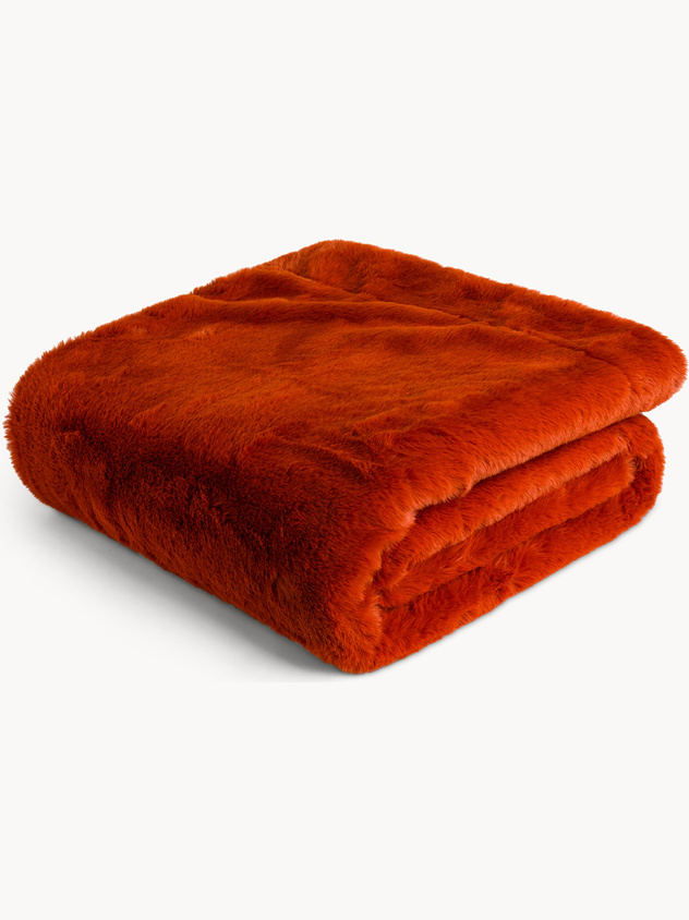 Fur-look Throw