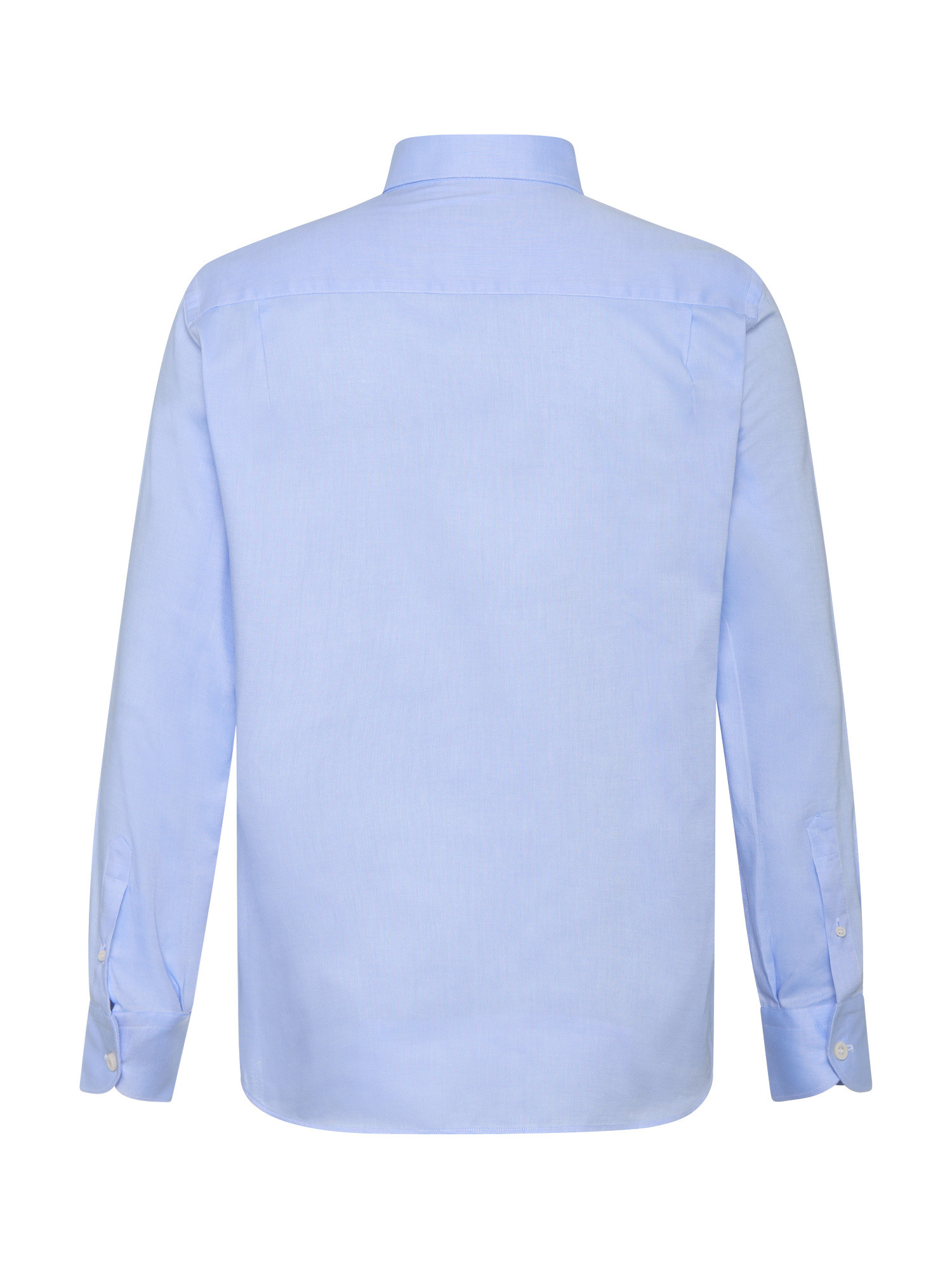 Luca D'Altieri - Camicia casual regular fit in oxford di puro cotone, Azzurro, large image number 2