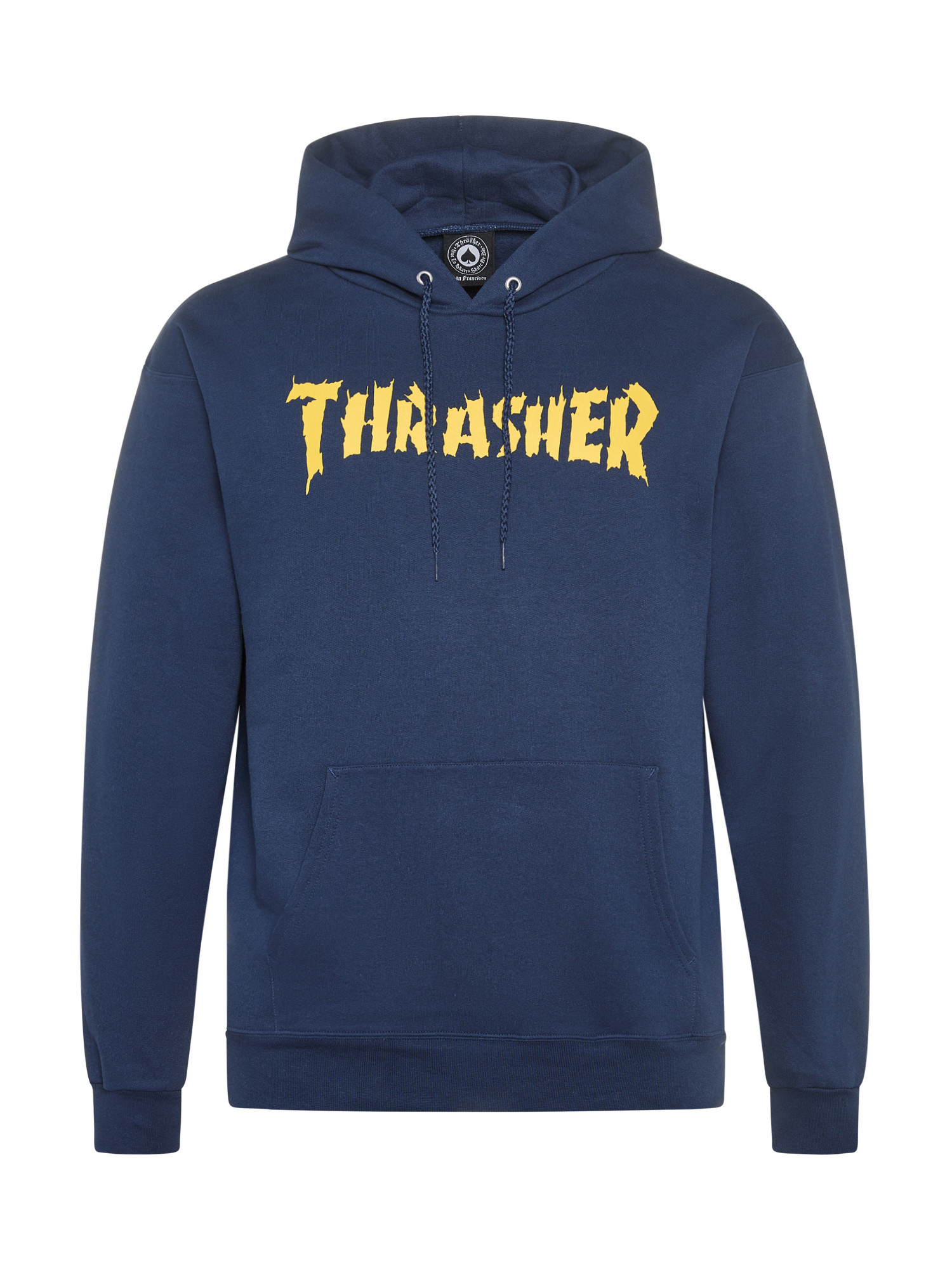Thrasher - Burn it down print hoodie, Blue, large image number 0
