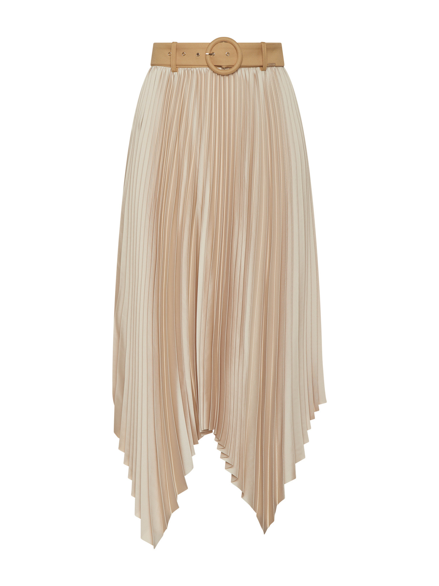 Guess - Asymmetric pleated skirt, Cream, large image number 0
