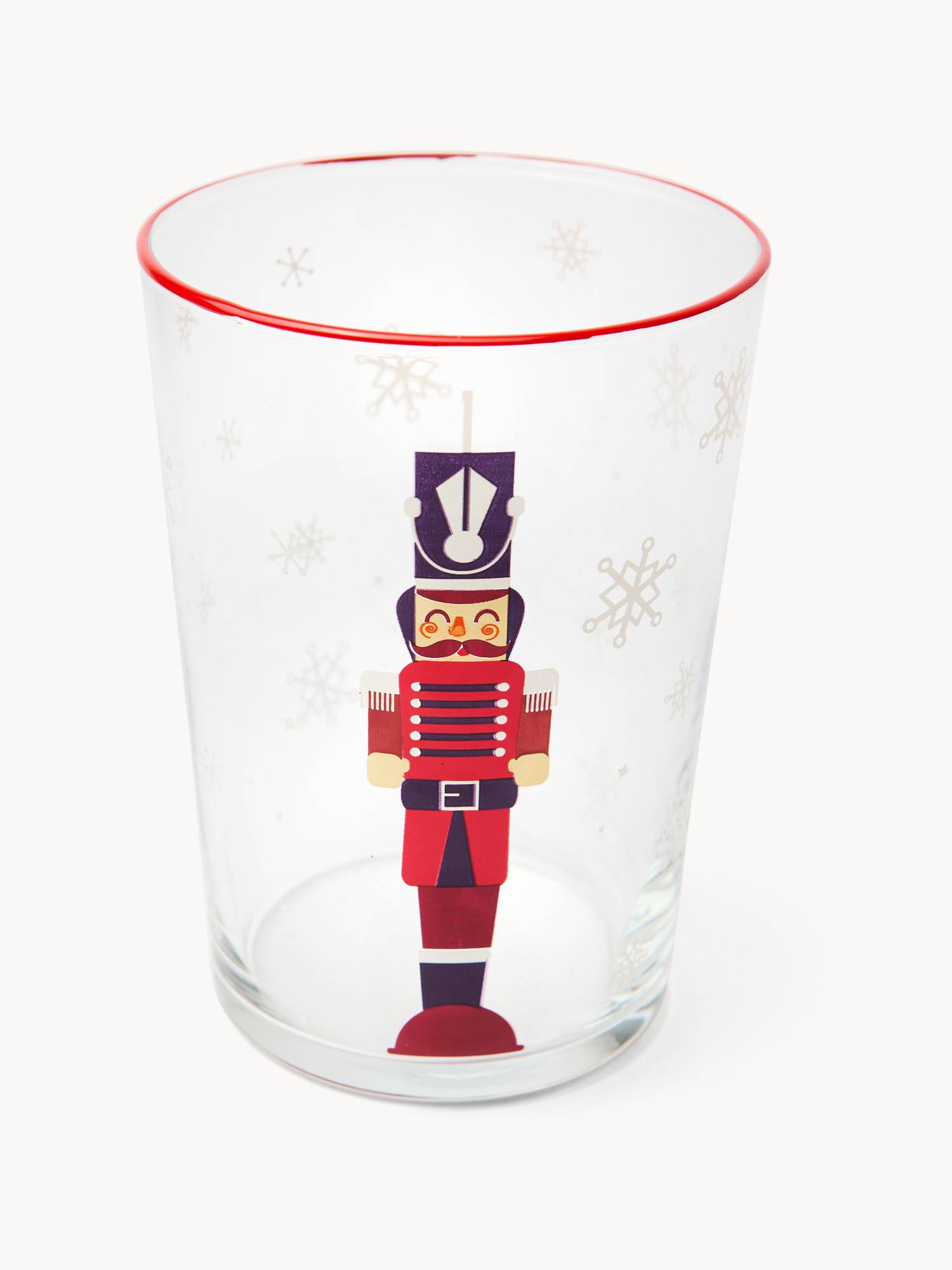 Nutcracker-patterned glasses, Transparent, large image number 1