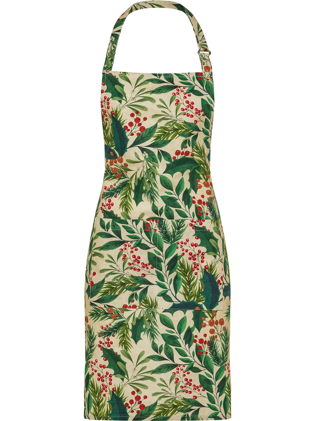 Grembiule da sedia panama di cotone stampa bacche