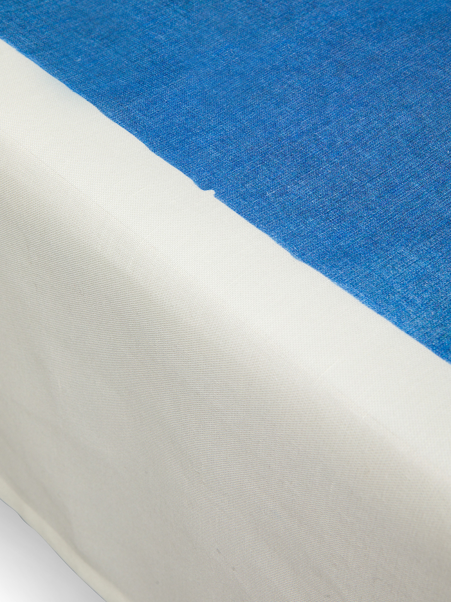 Two-tone linen and cotton tablecloth, Blue, large image number 1