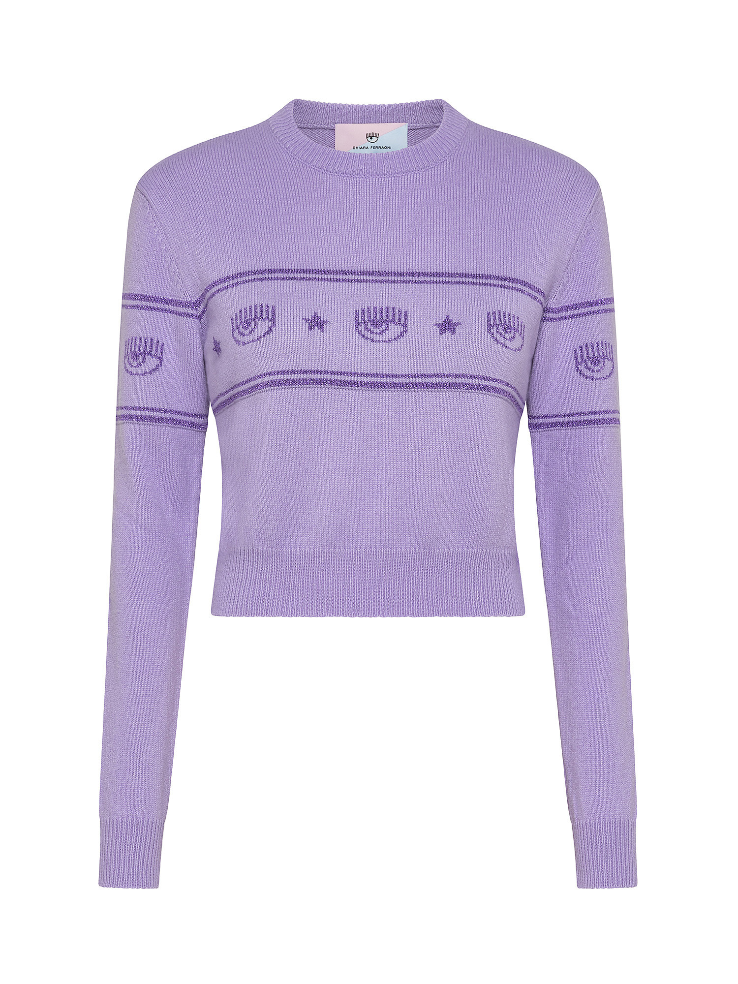 Sweater with logo, Purple Lilac, large image number 0