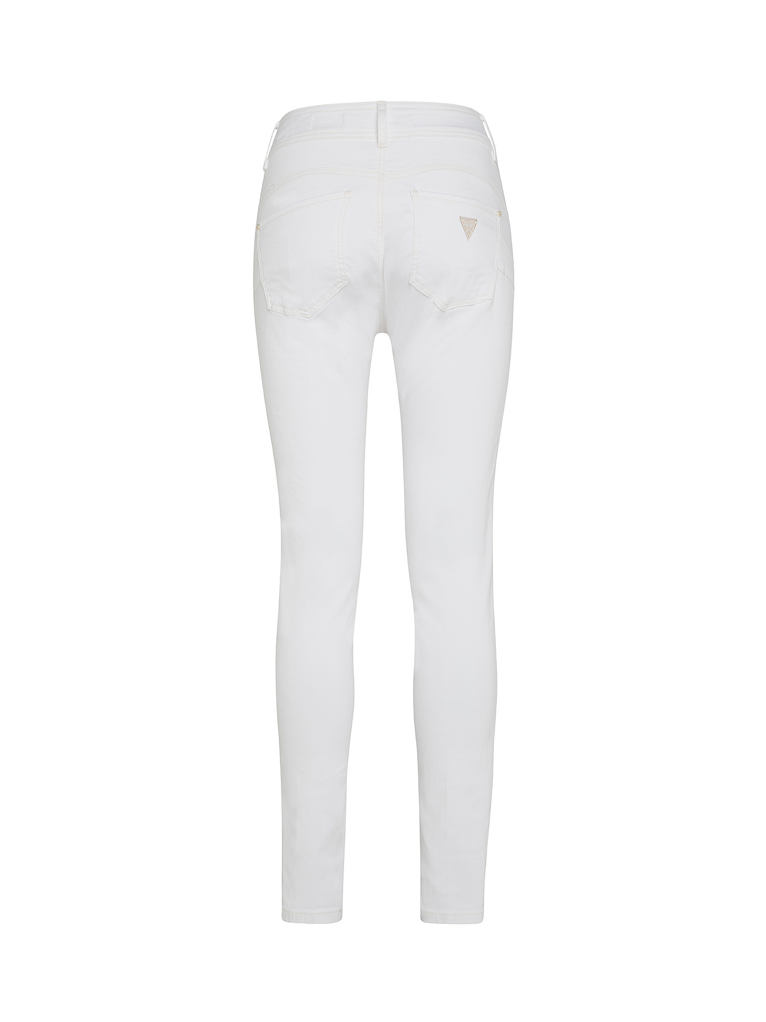 GUESS - Jeans skinny a vita alta, Bianco, large image number 1