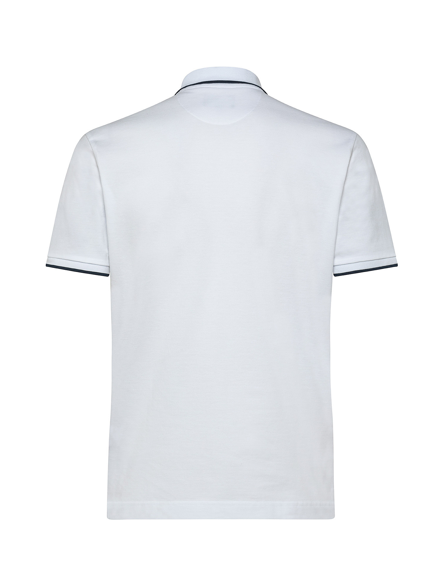 Regular-fit classic piqué polo shirt, White, large image number 1