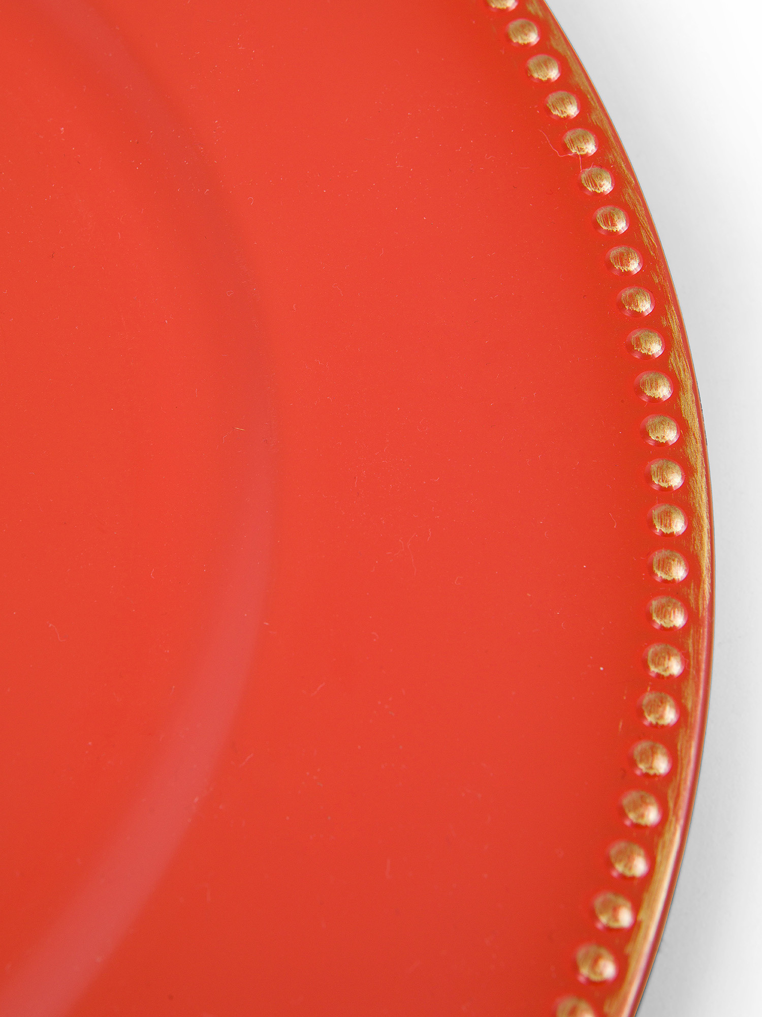 Plain plastic underplate, Coral Red, large image number 1