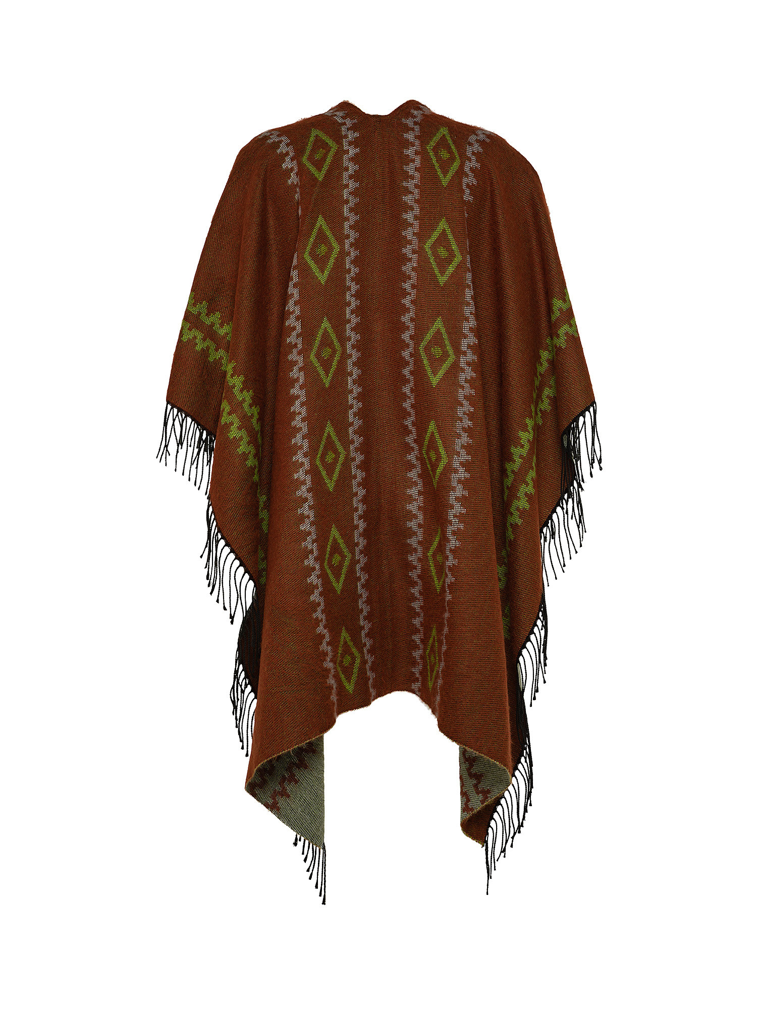 Poncho Navajo style, Marrone rame, large image number 1