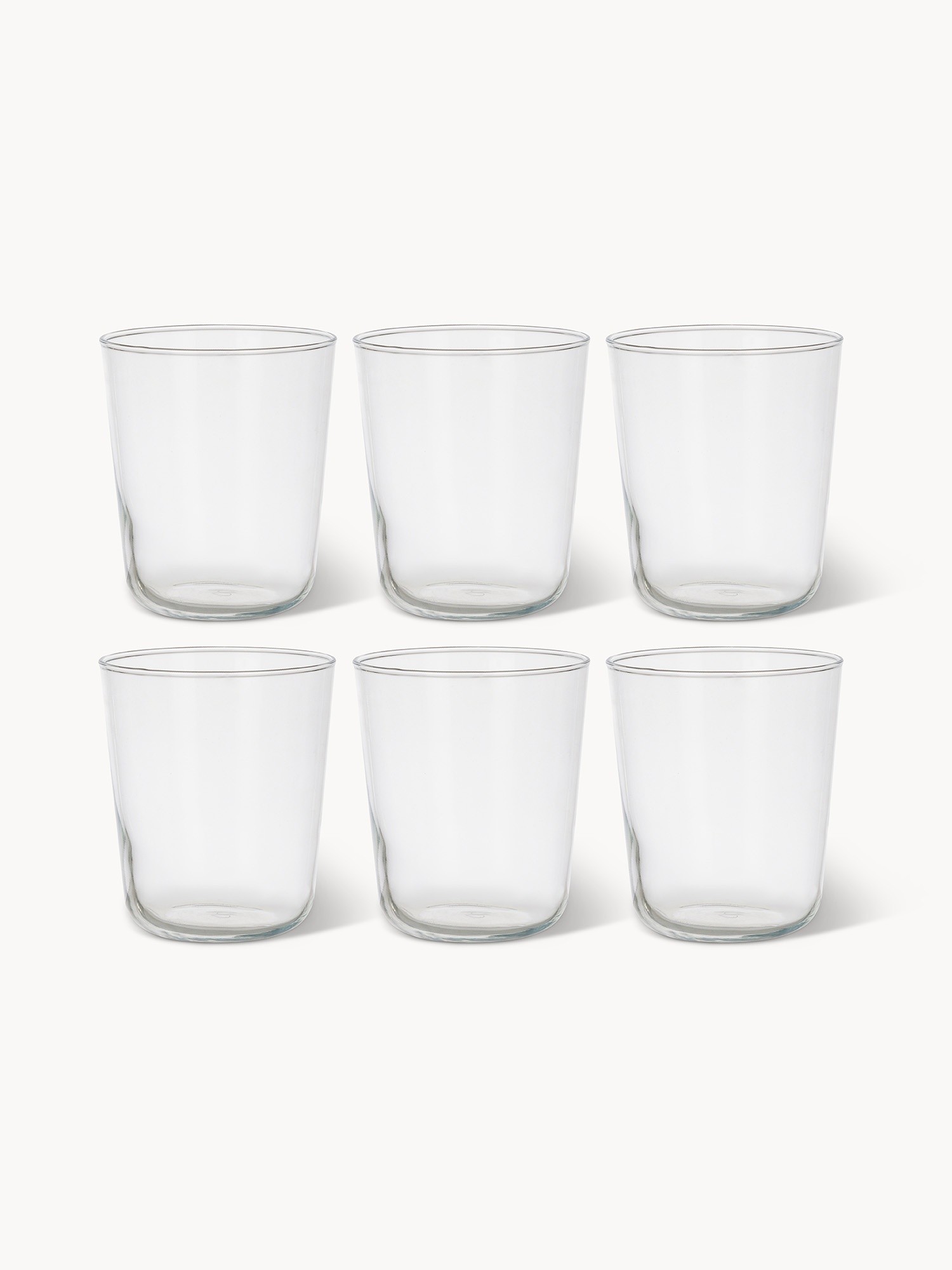 Set 6 bicchieri Otto, Trasparente, large image number 0