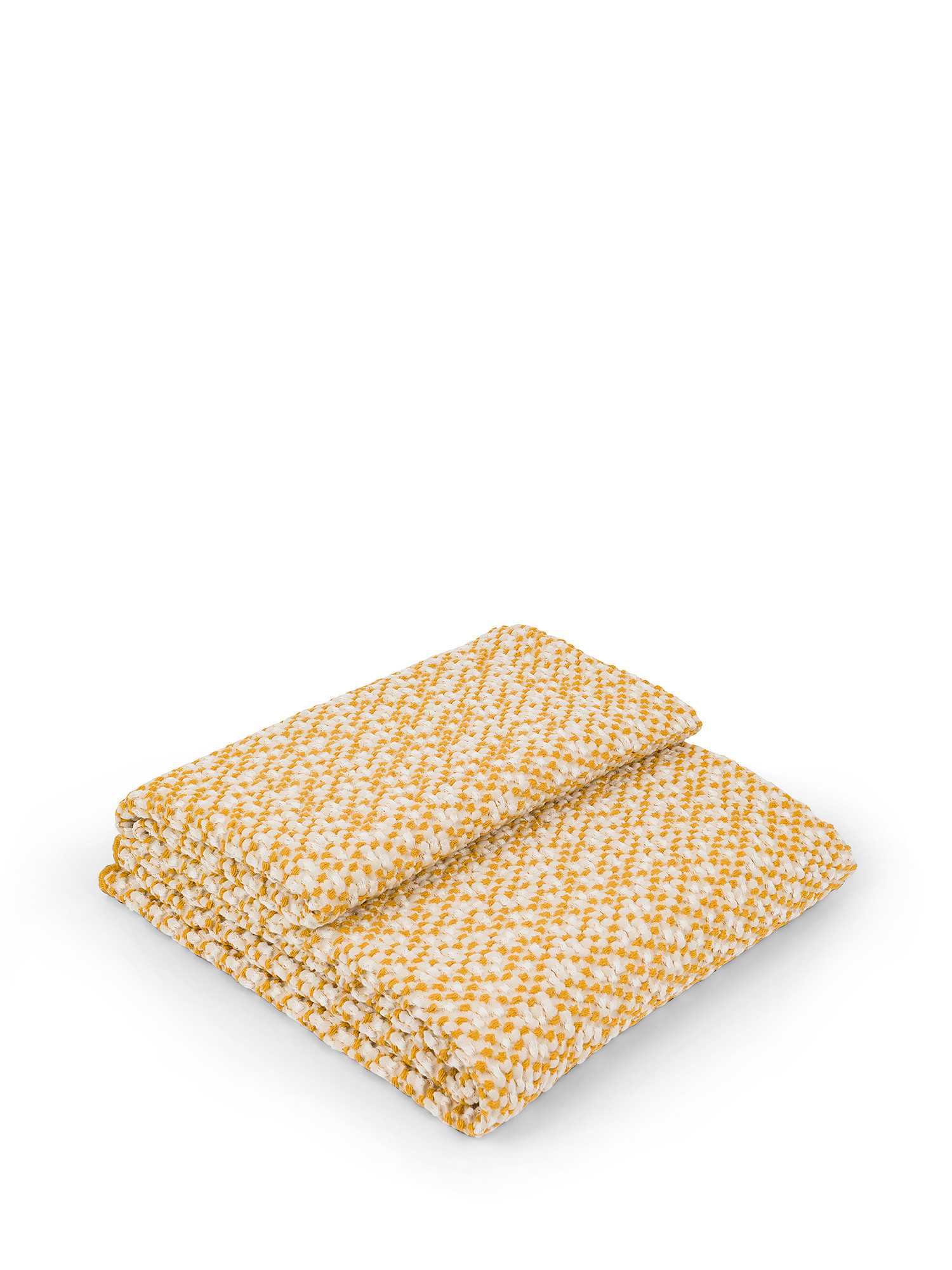 100% stonewashed cotton bedspread, Yellow, large image number 0