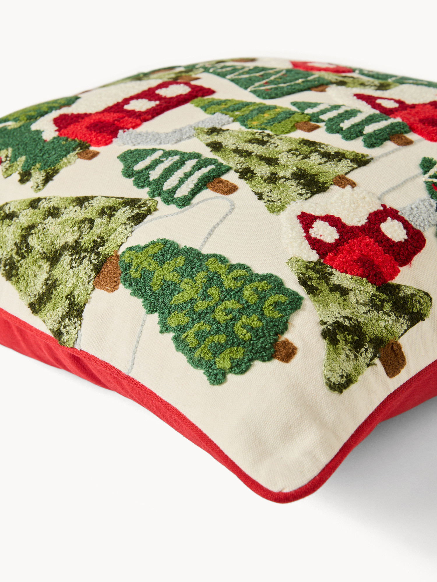 45x45 cm pillow with house embroidery, Multicolor, large image number 2