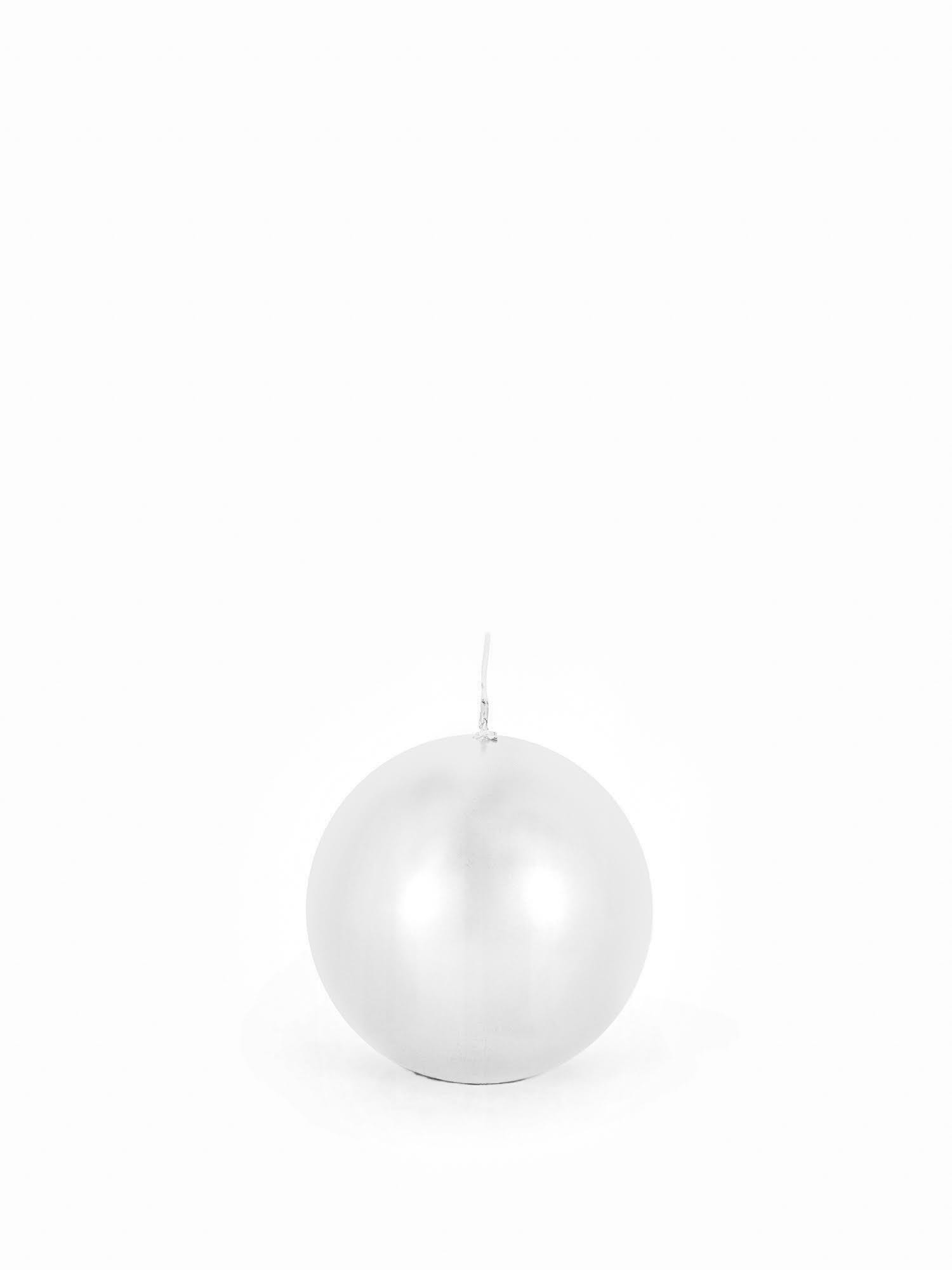 Lacquered wax sphere made in Italy, White, large image number 0