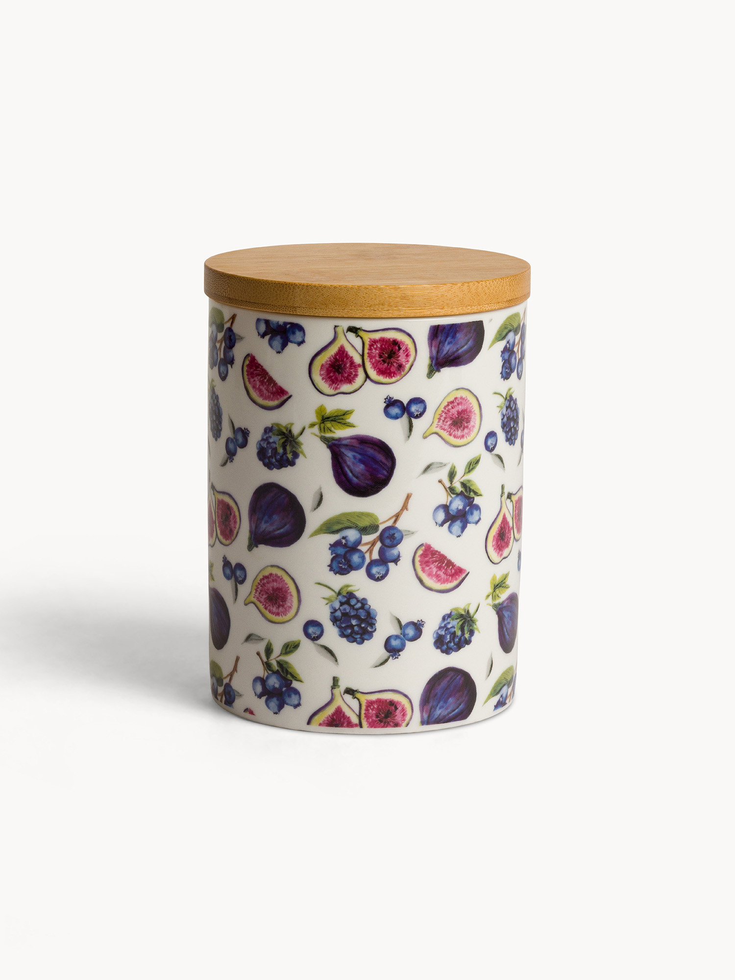 Barattolo new bone china motivo fichi, Multicolor, large image number 0