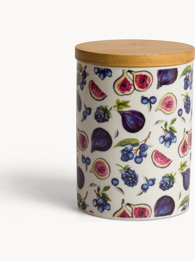 Barattolo new bone china motivo fichi