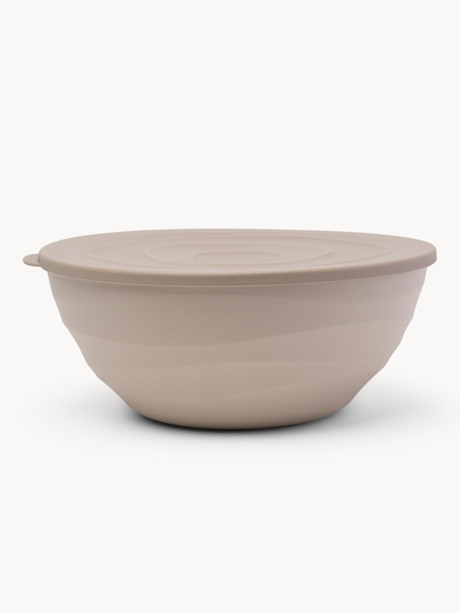 Plastic Bowl with Lid - Introductory Price, Grey, large image number 0