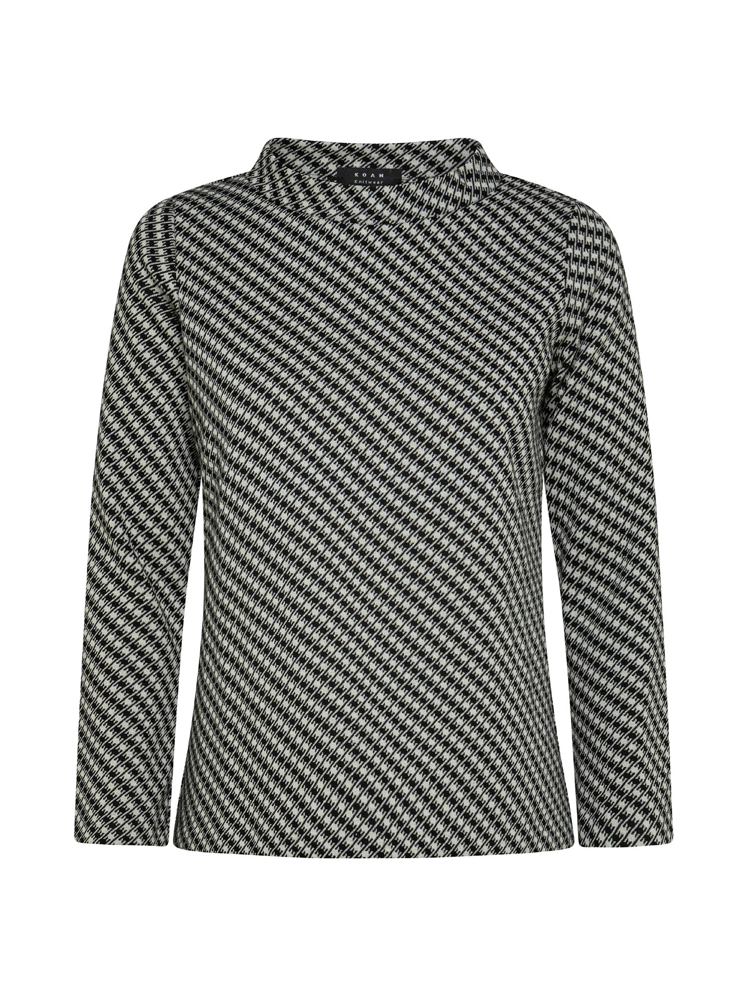 Koan - Jacquard turtleneck sweater, White, large image number 0