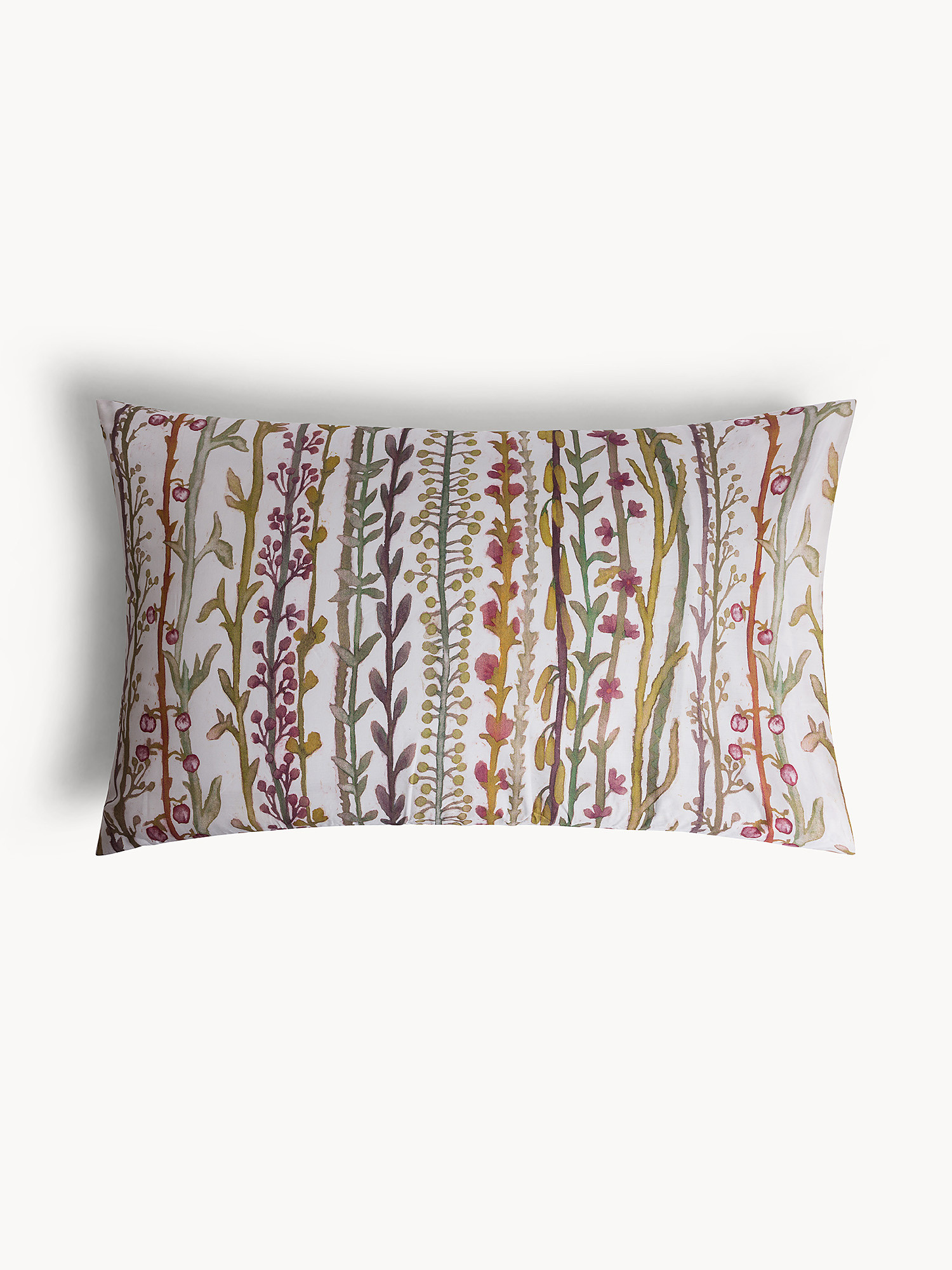 Cotton percale pillowcase with print, Multicolor, large image number 0