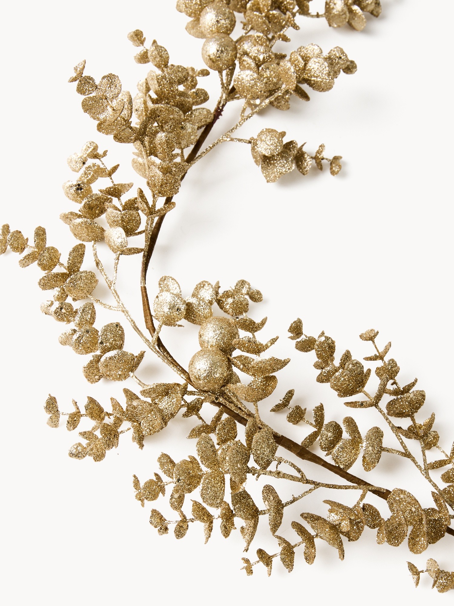 Festone foglie in plastica, Oro, large image number 1