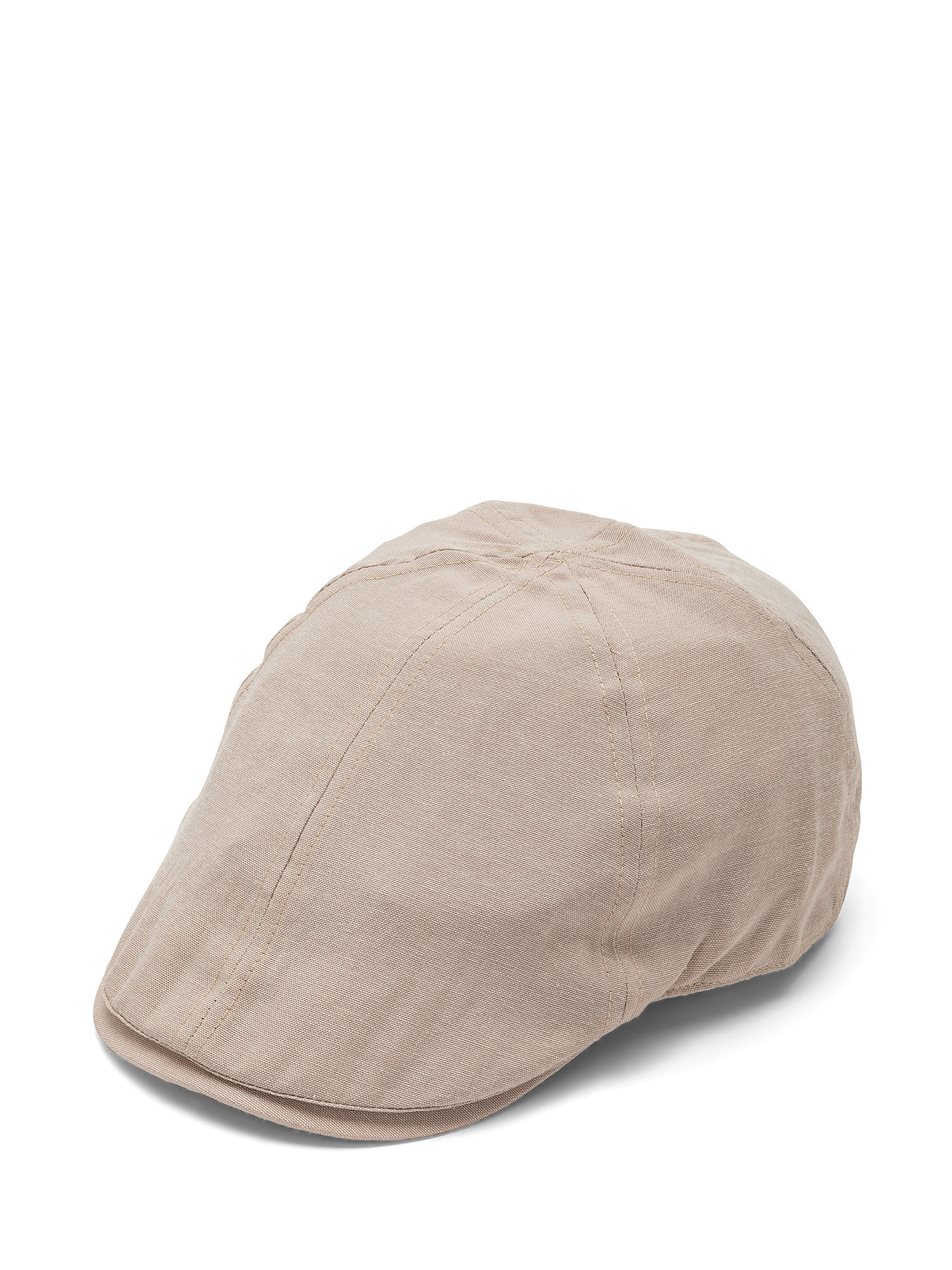 Cappello tessuto oxford tinta unita, Beige, large image number 0