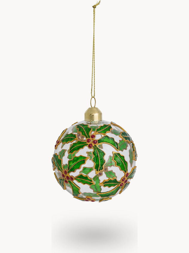 Sfera addobbo albero in vetro