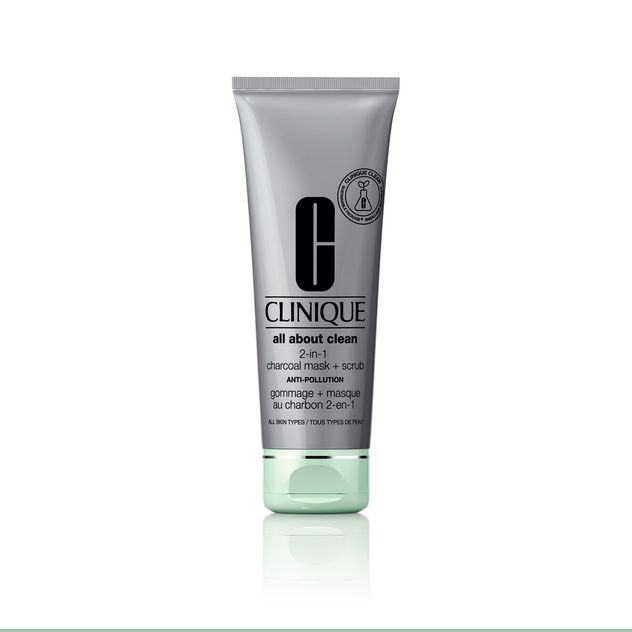 Clinique all about clean 2 in 1 charcoal mask + scrub  100 ml