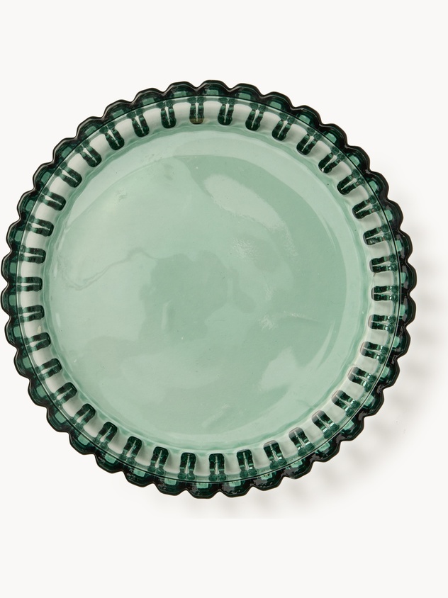 Fluted Glass Soap Dish