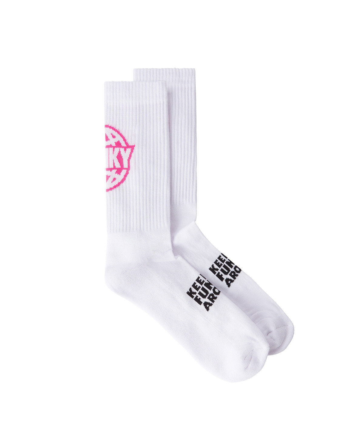 Funky - Logo socks, White, large image number 0