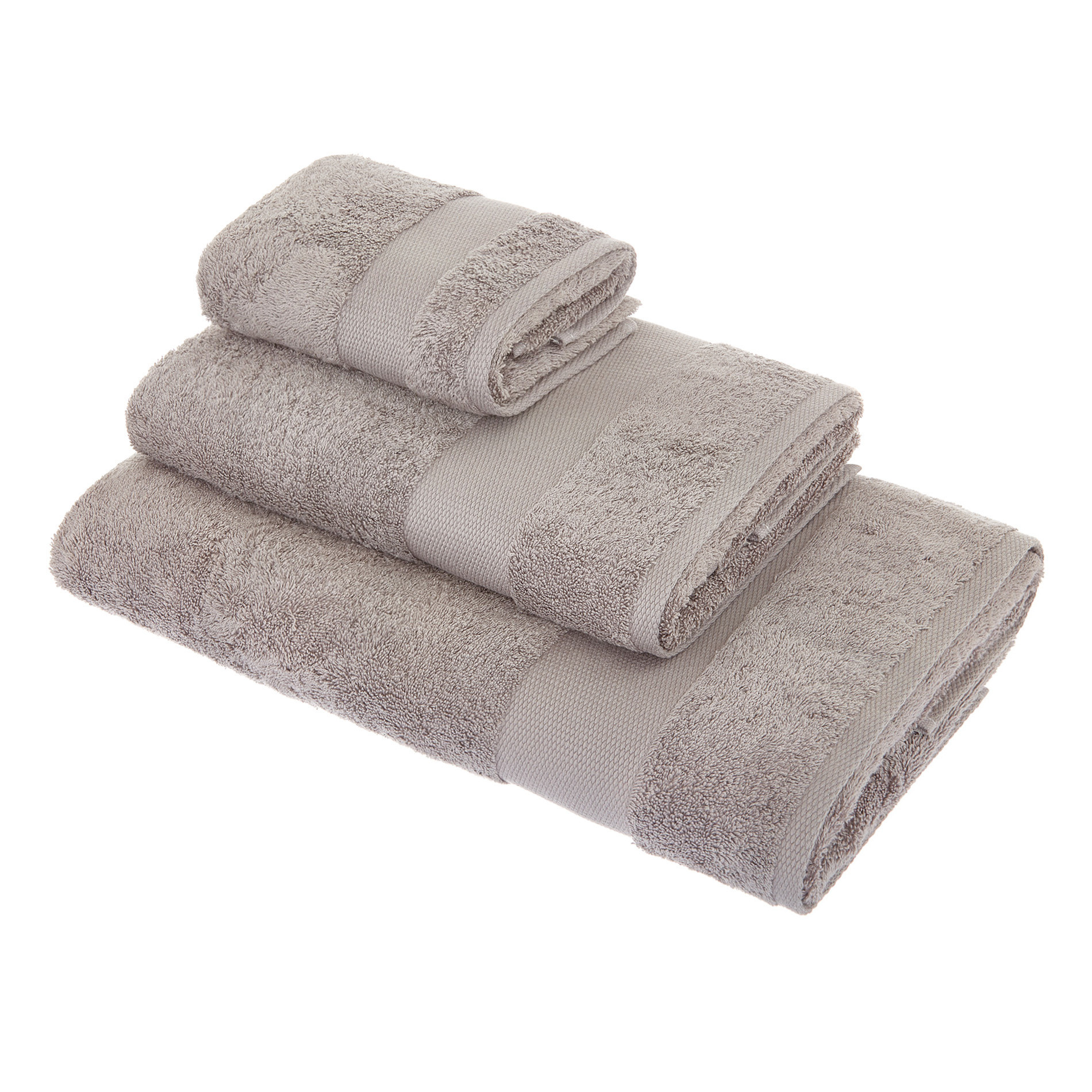 Zefiro pure cotton terry towel, Grey, large image number 0
